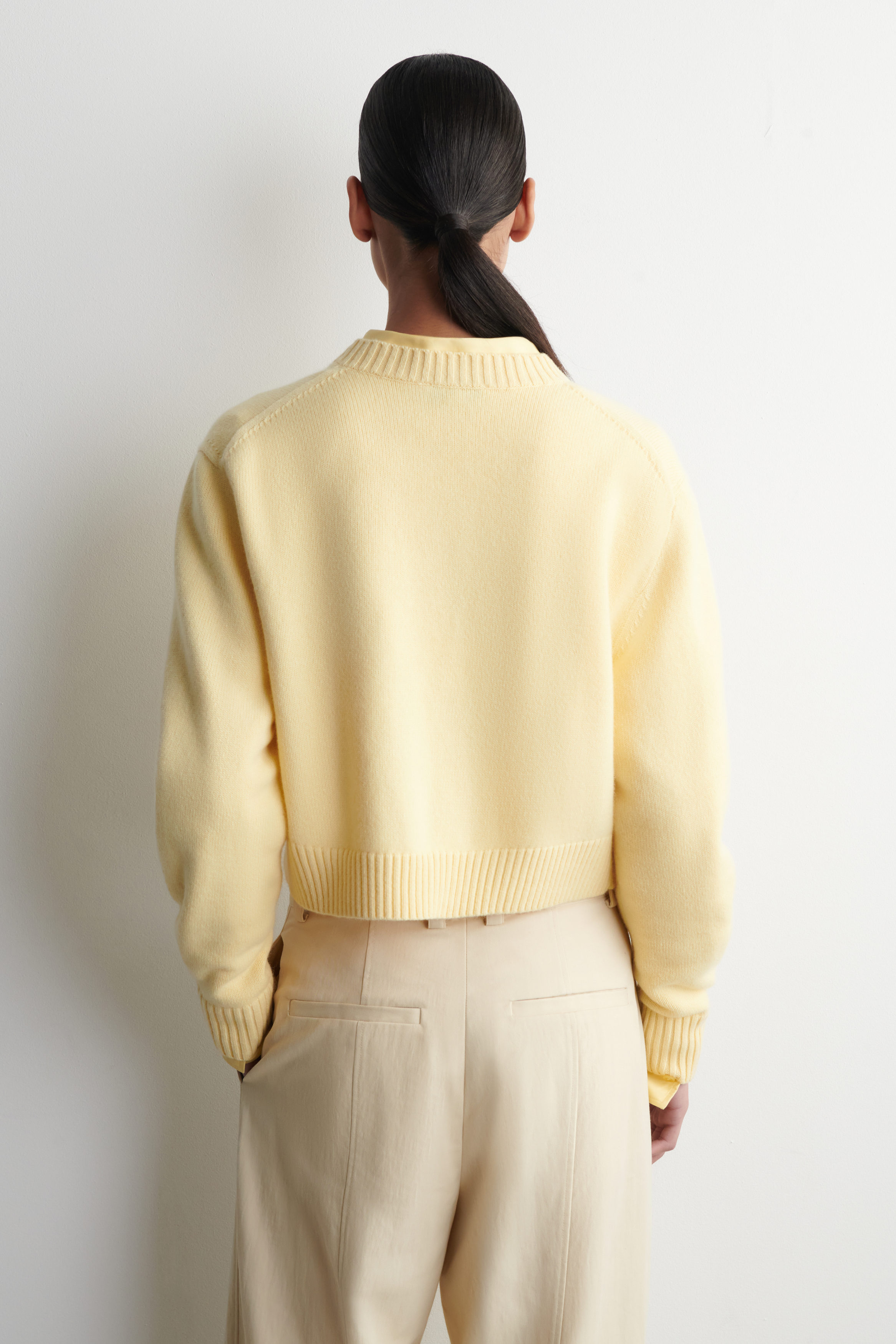 MERINO WOOL CARDIGAN - BUTTER YELLOW | COS GB