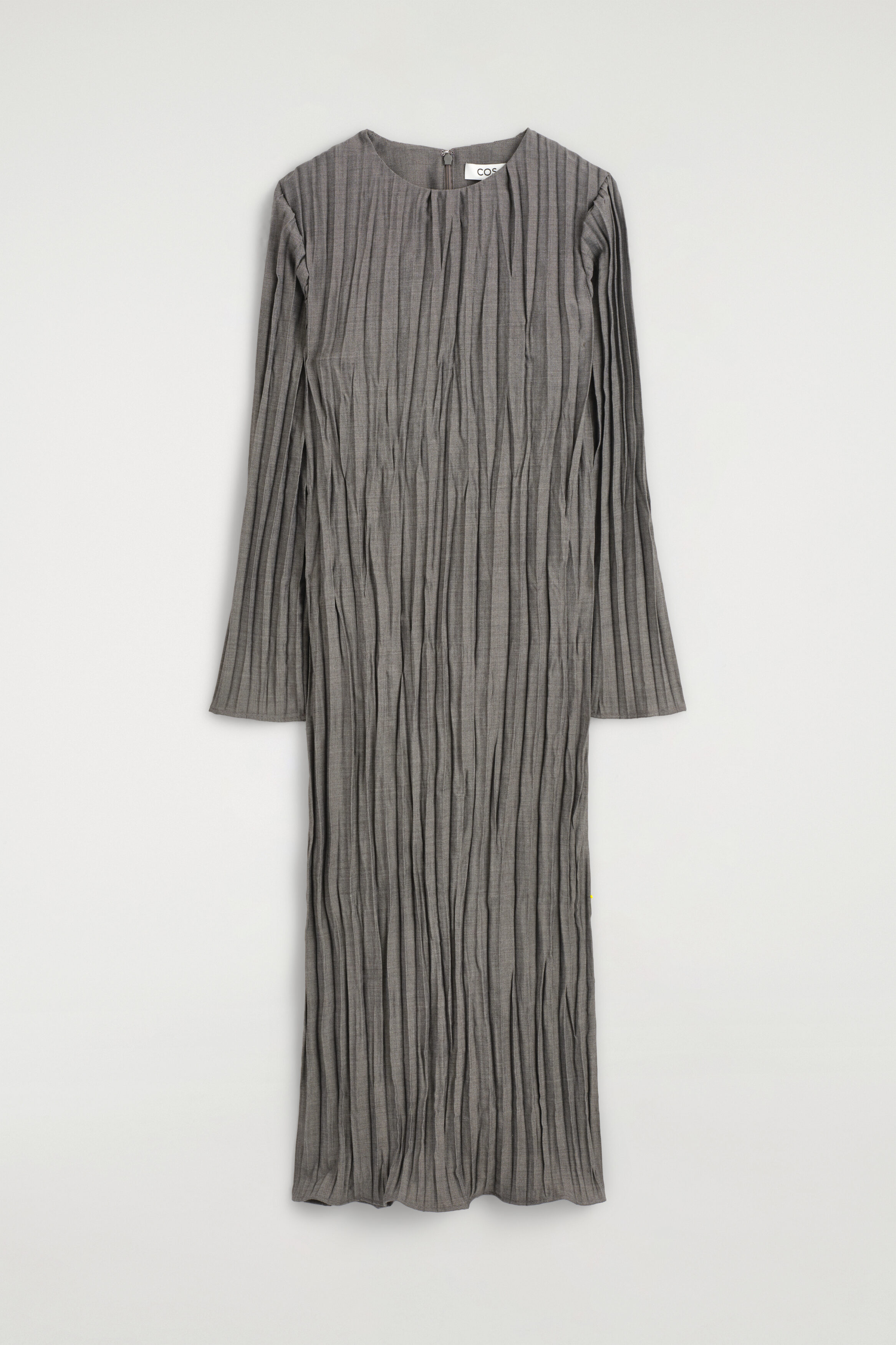 CRUSHED-PLEAT MIDI DRESS thumbnail 6
