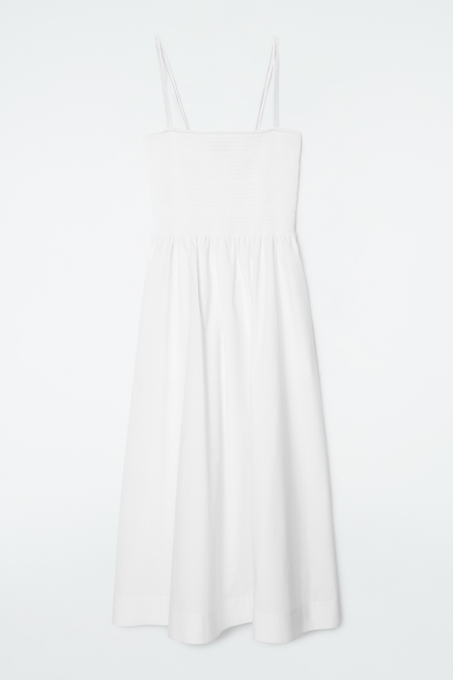 MIDIKLEID MIT RAFFUNGEN - WEISS/SCHWARZ/Rot