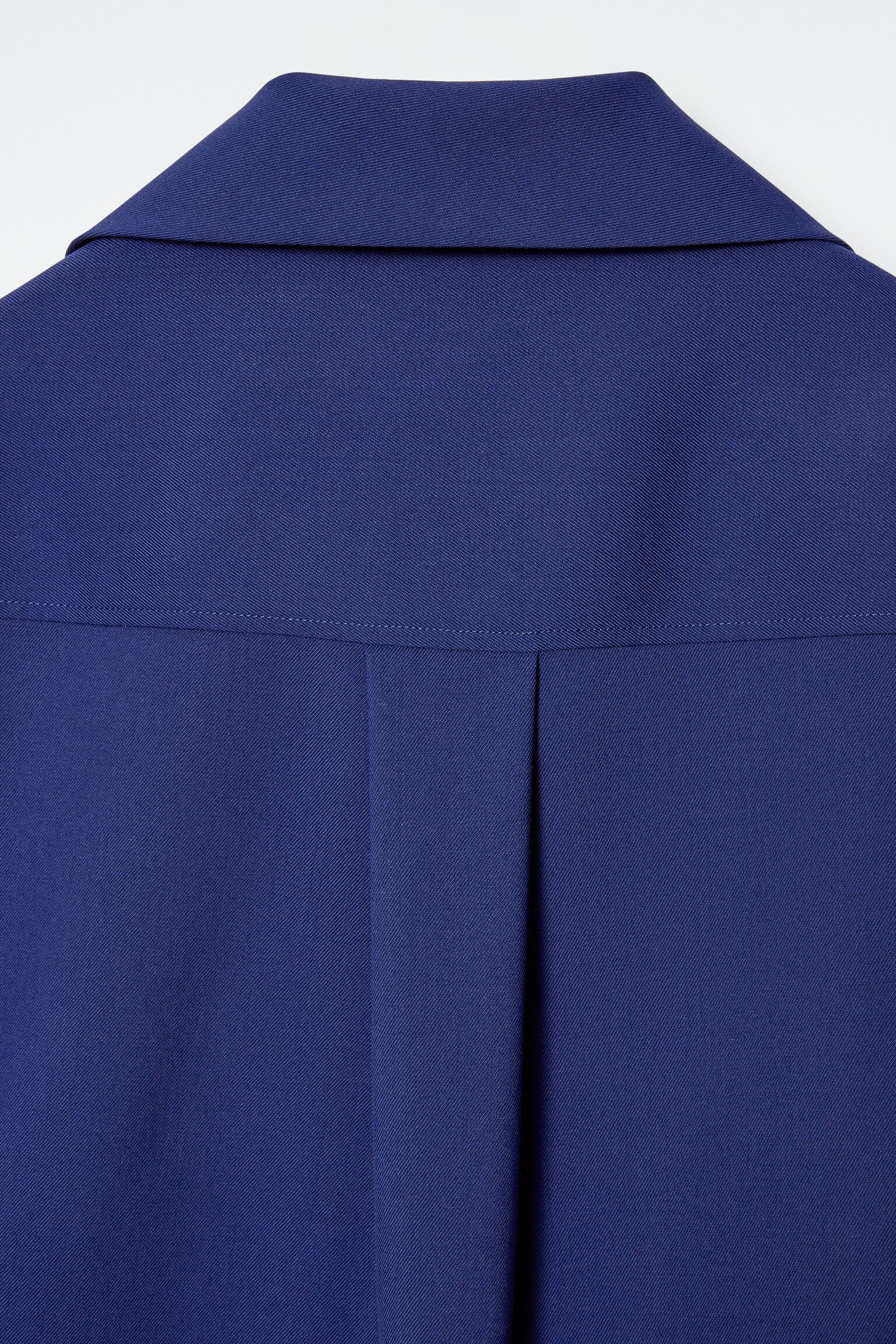 BLUSA EN MEZCLA DE LANA CON MEDIA CREMALLERA - AZUL - 4