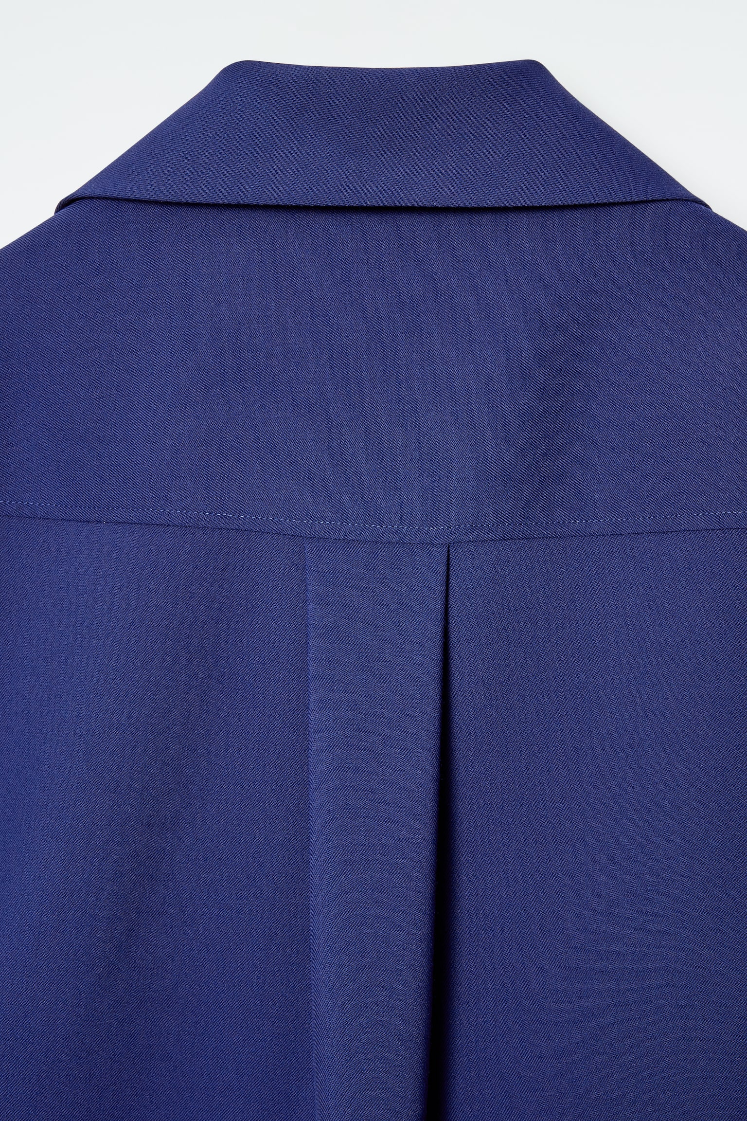 BLUSA EN MEZCLA DE LANA CON MEDIA CREMALLERA - AZUL - 5