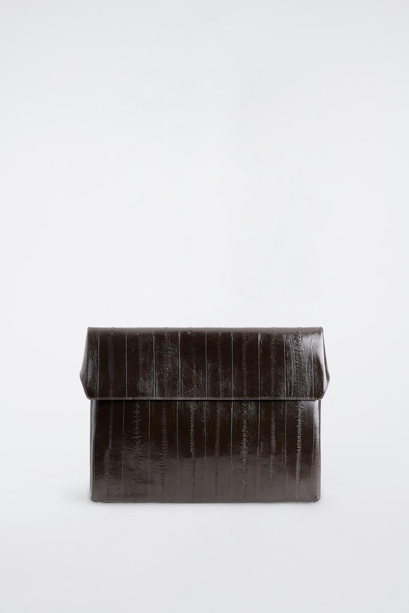 Envelope Laptop Sleeve - Eel-Effect Leather