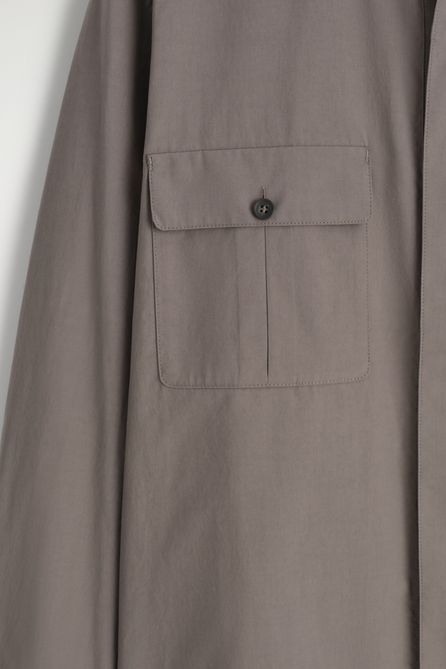 CAMISA DE ALGODÓN RELAXED FIT - TOPO OSCURO/TOPO CLARO - 6