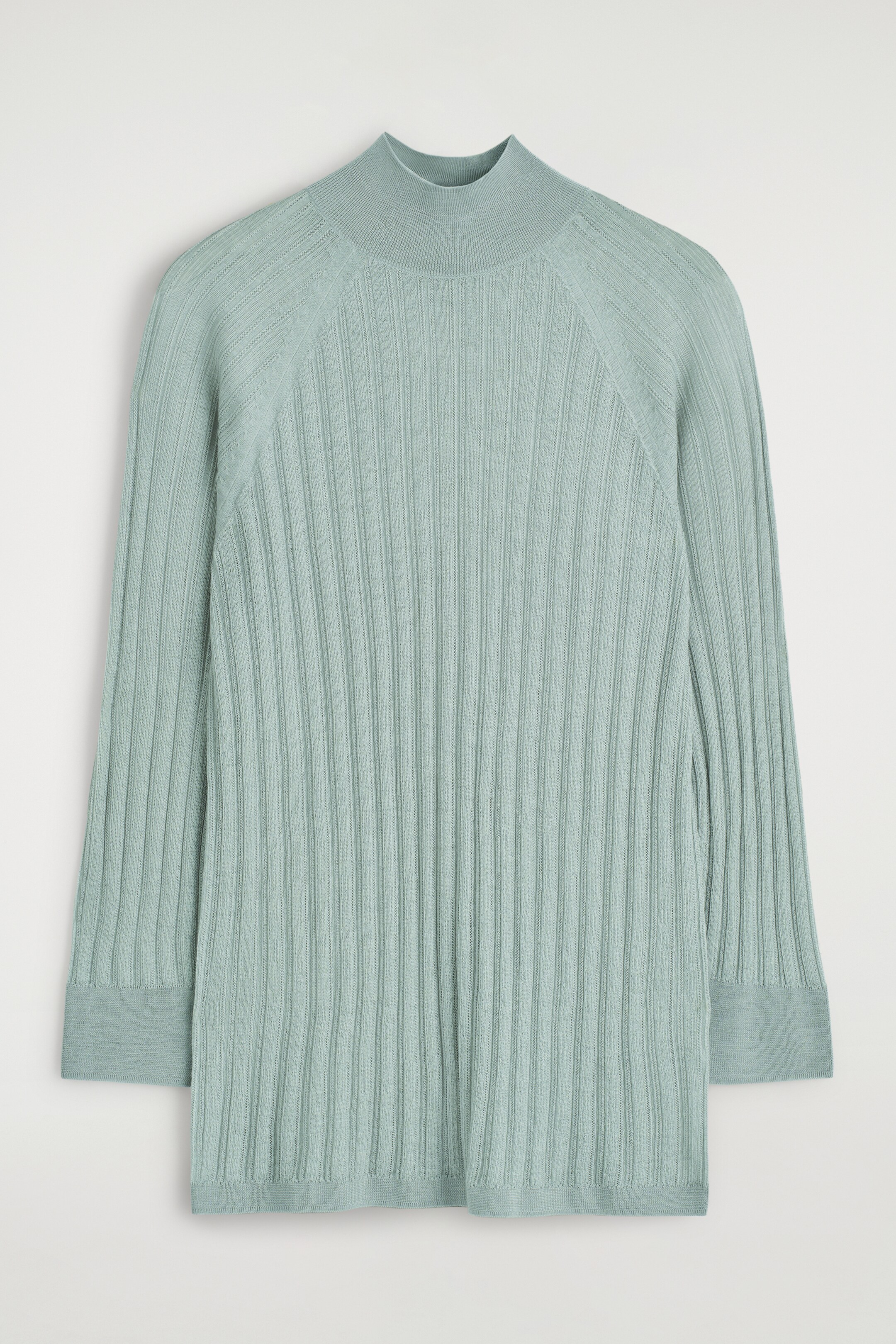 Agrandir l'image: HAUT DIAPHANE EN MAILLE CÔTELÉE - TURQUOISE - FEMME | H&M CH 6