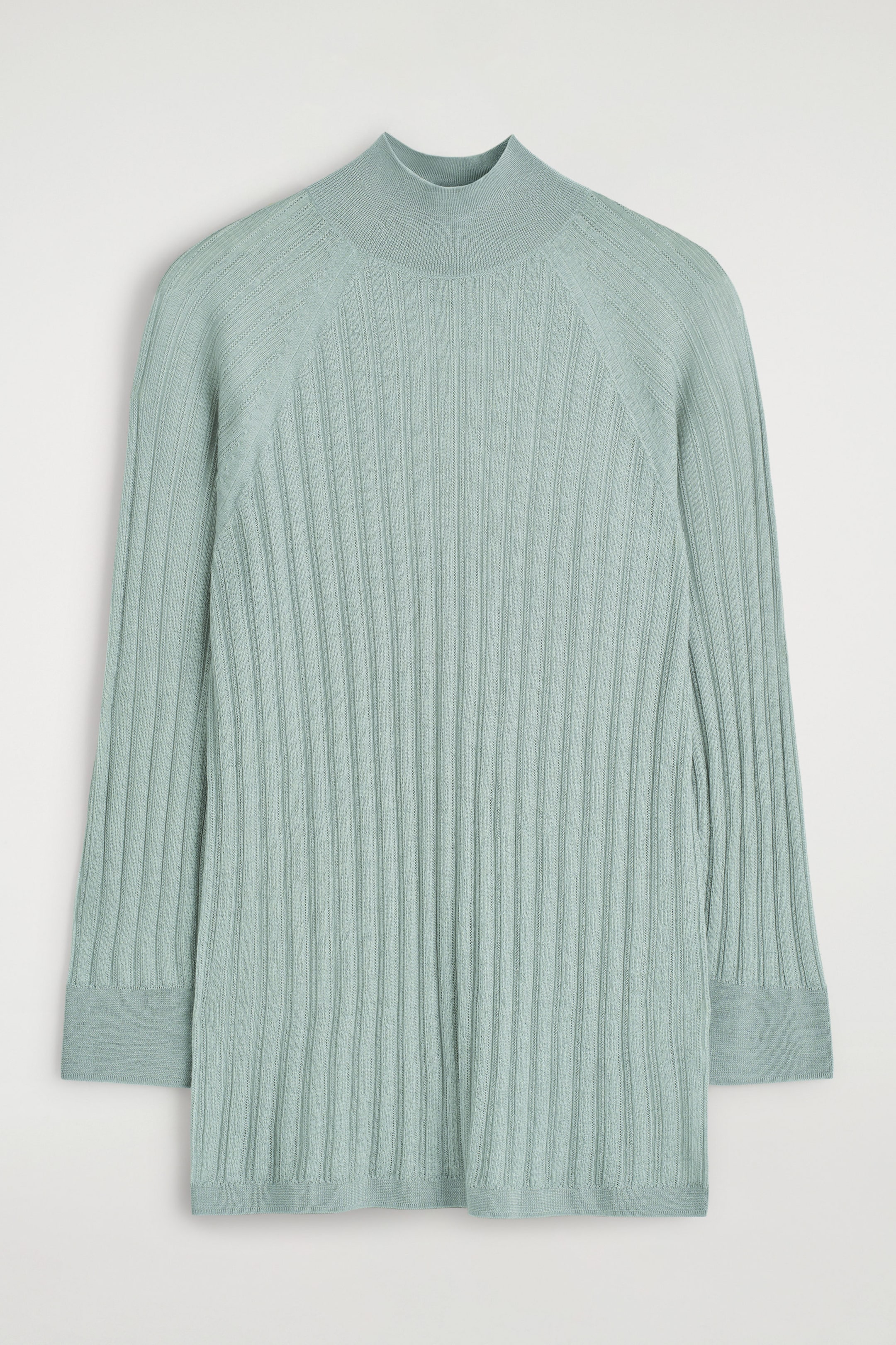 SHEER RIBBED-KNIT TOP