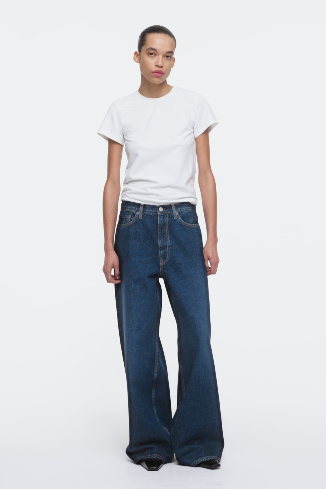 JEANS POOL A GAMBA LARGA
