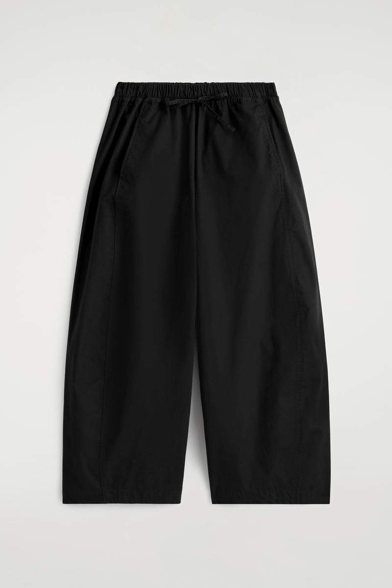Elasticated Barrel-Leg Pants
