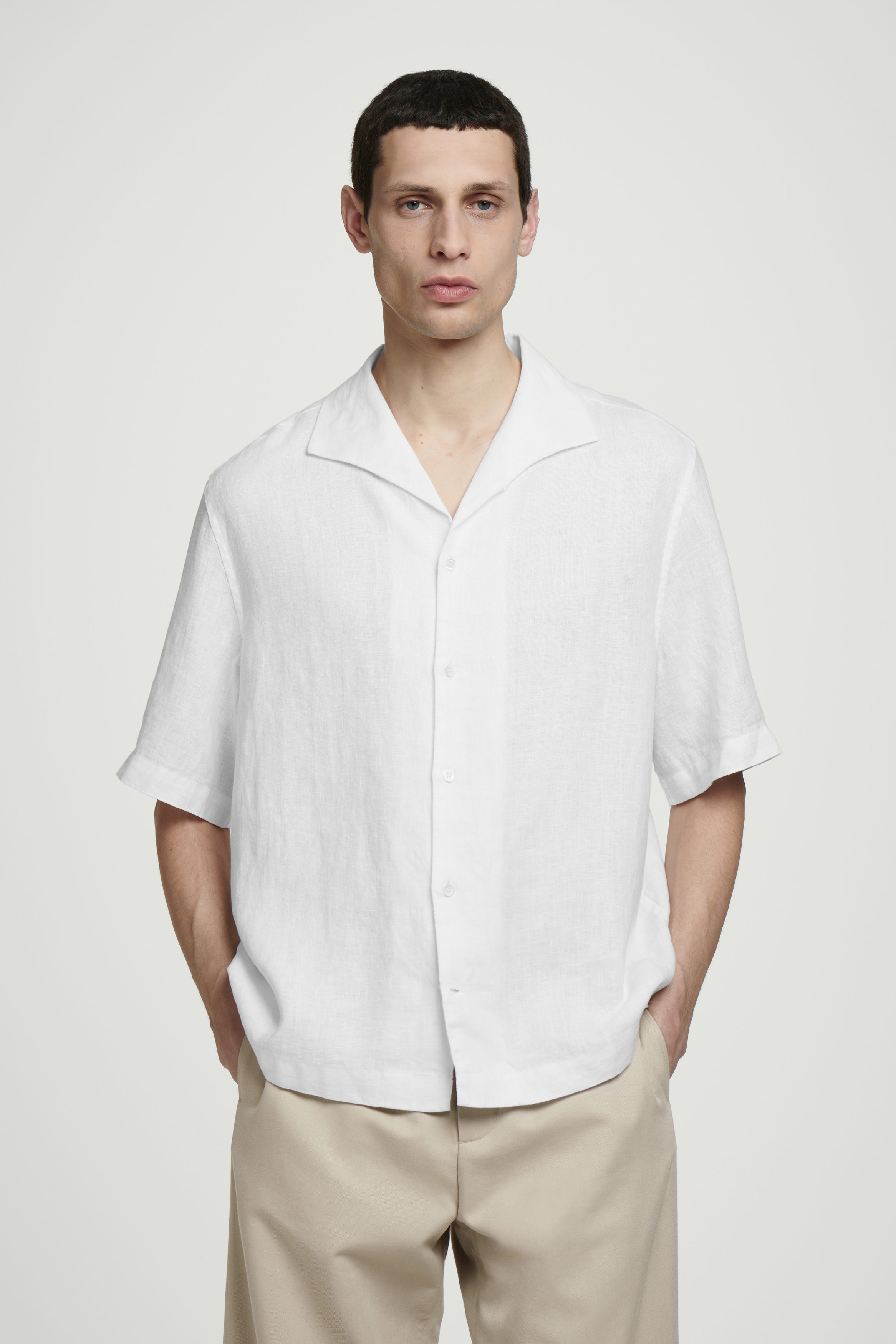 [COSYHARU公式] Linen Short Sleeve Shirt 関税・送料込み Short-sleeve Linen-blend Shirt For Men | Factory