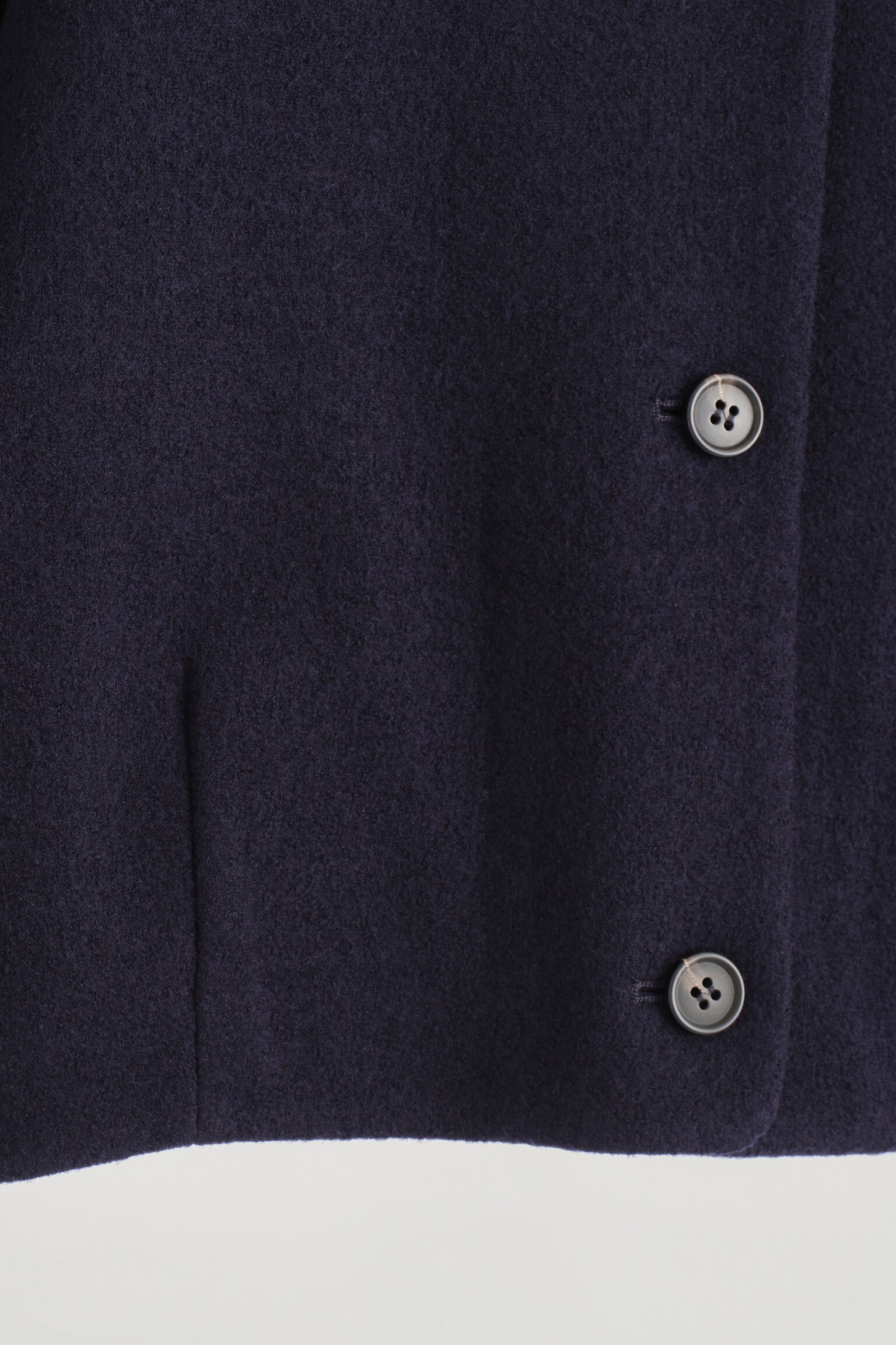 BOILED MERINO WOOL CARDIGAN - NAVY - 7