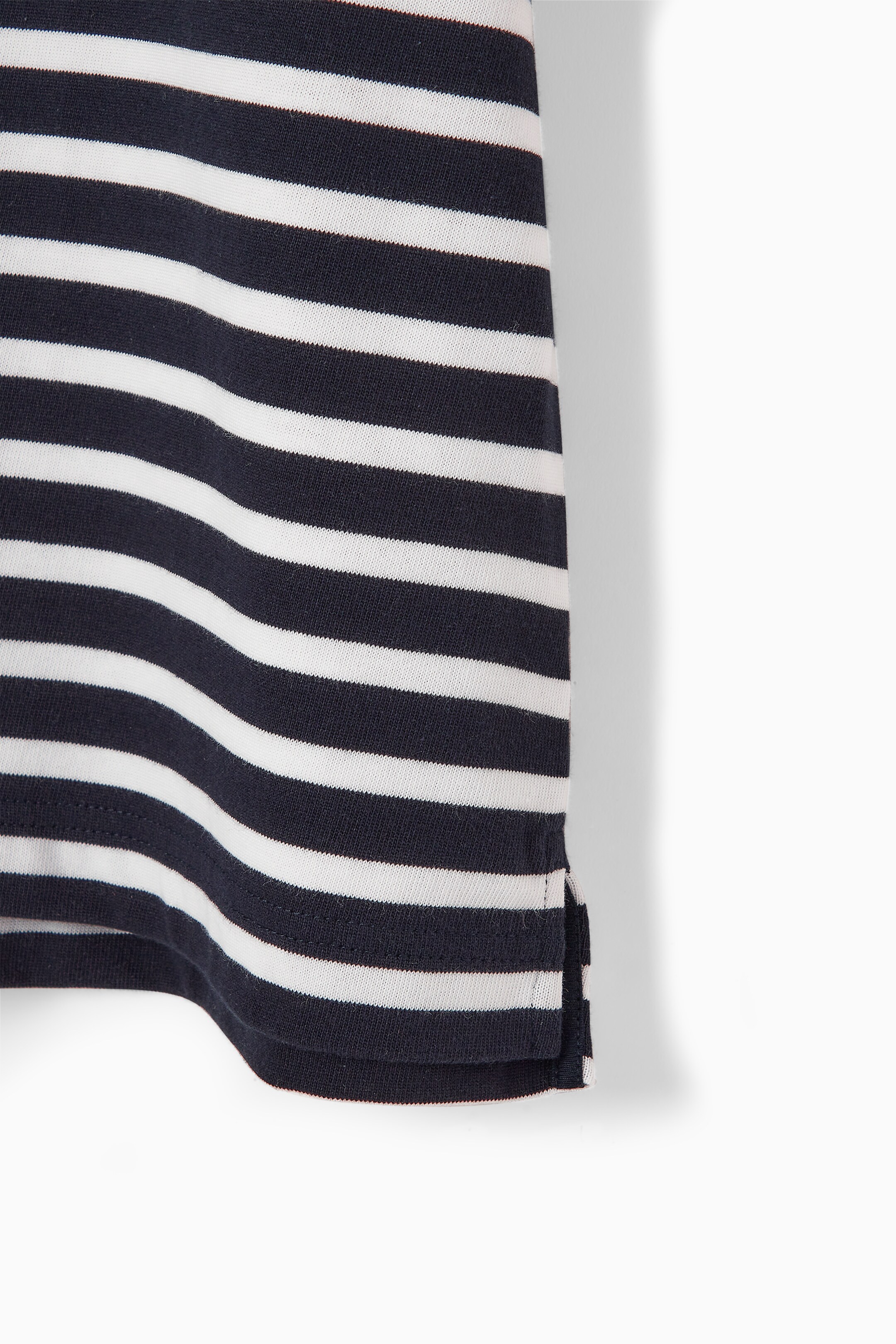 Se større billede: STRIBET HEAVY DUTY T-SHIRT I BOMULD – OVERSIZED - MARINEBLÅ / HVID / STRIBET - HERRE | H&M DK 3