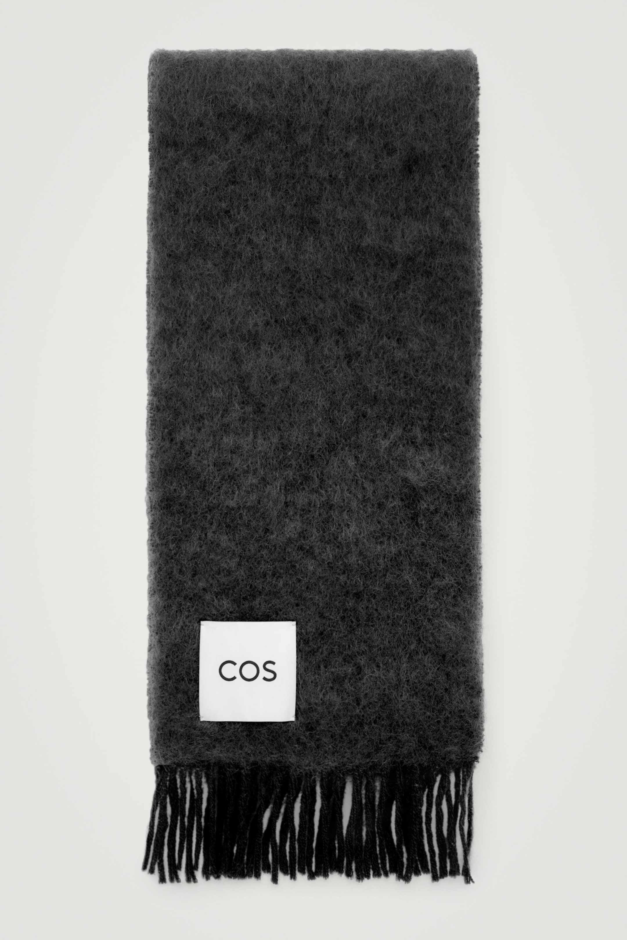 FRINGED MOHAIR SCARF