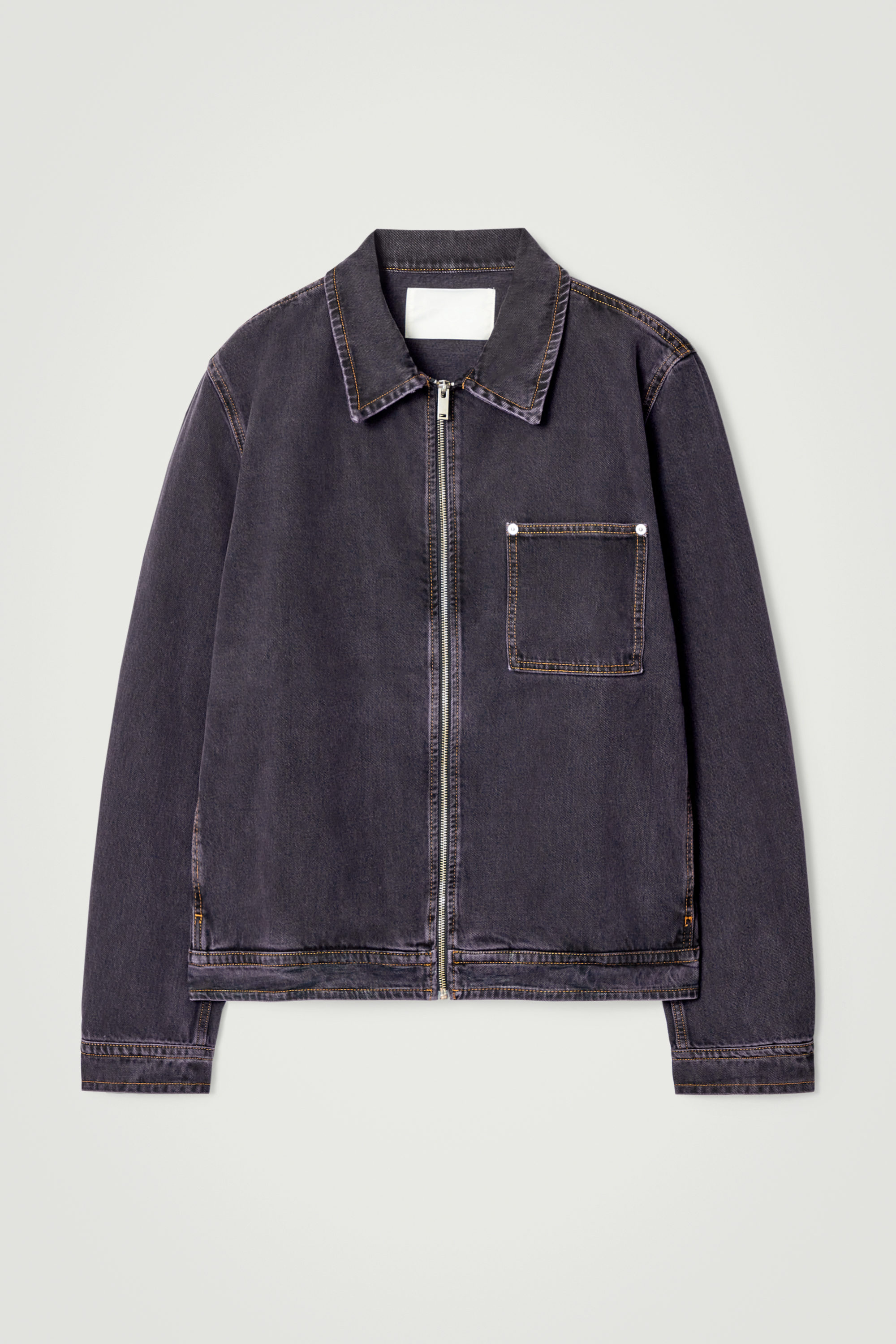 沸騰ブラドン DENIM BOXY ZIP-UP COS | OVERDYE PURPLE - JACKET ジャケット・アウター