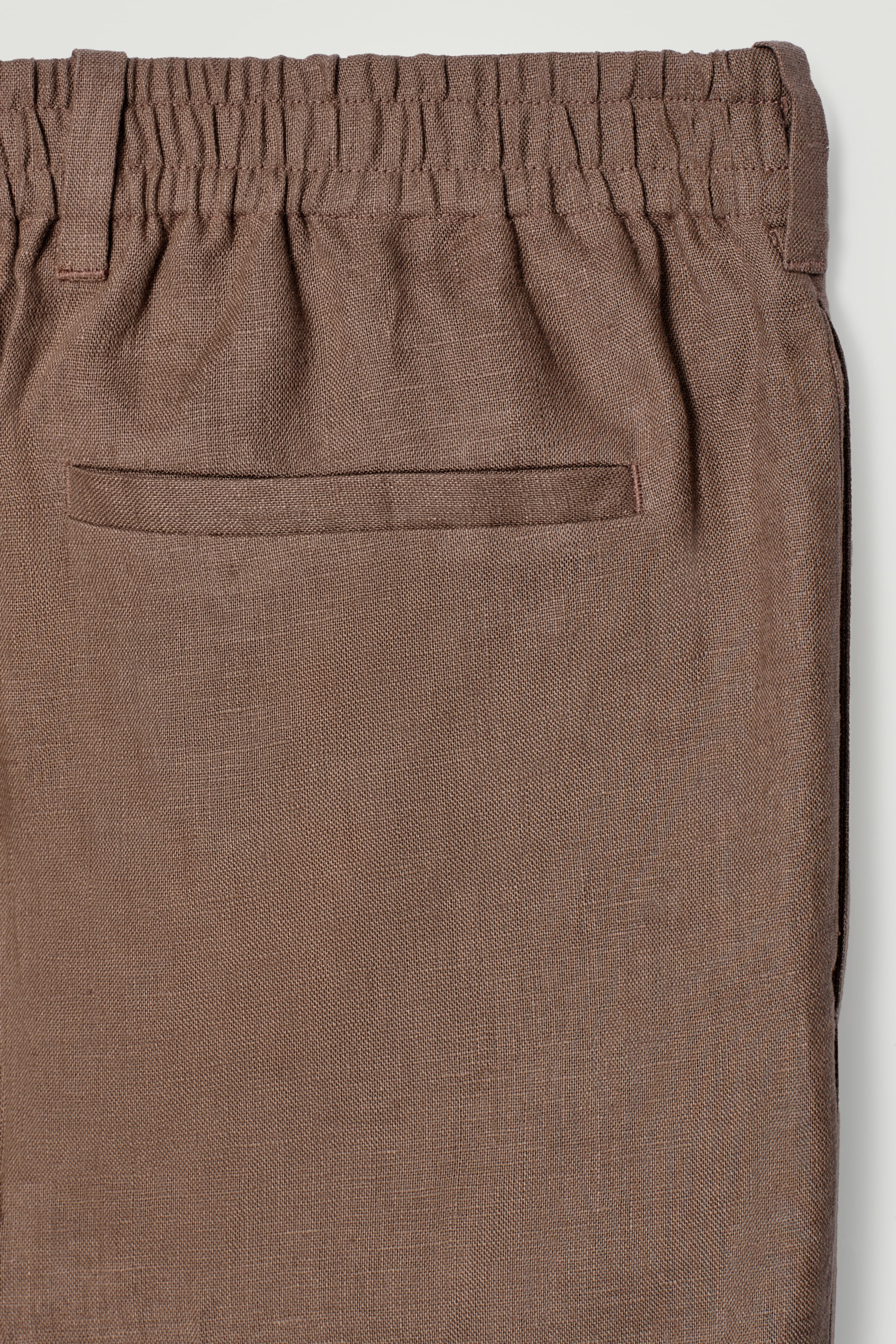 Visualizza immagine più grande: PANTALONI ELASTICIZZATI A GAMBA DRITTA IN LINO - MARRONE - UOMO | H&M IT 6
