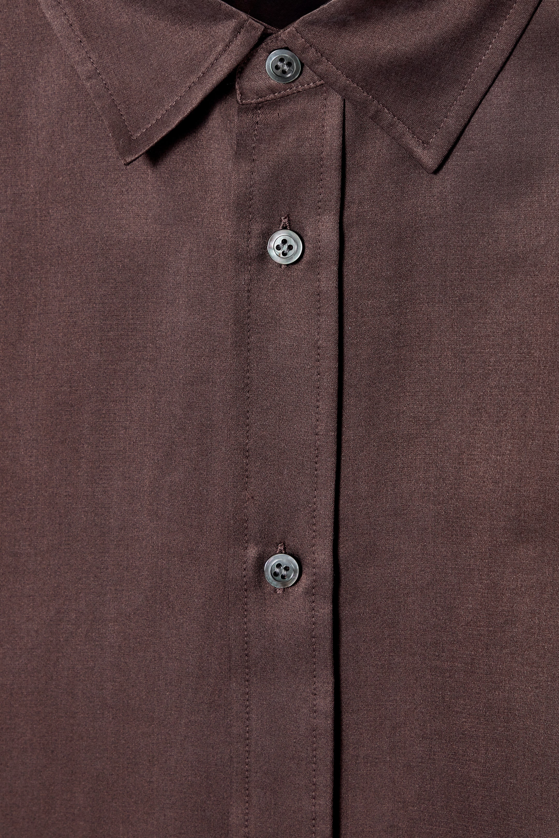 View larger image: RELAXED SILK SHIRT - BROWN - Men | H&M GB 2