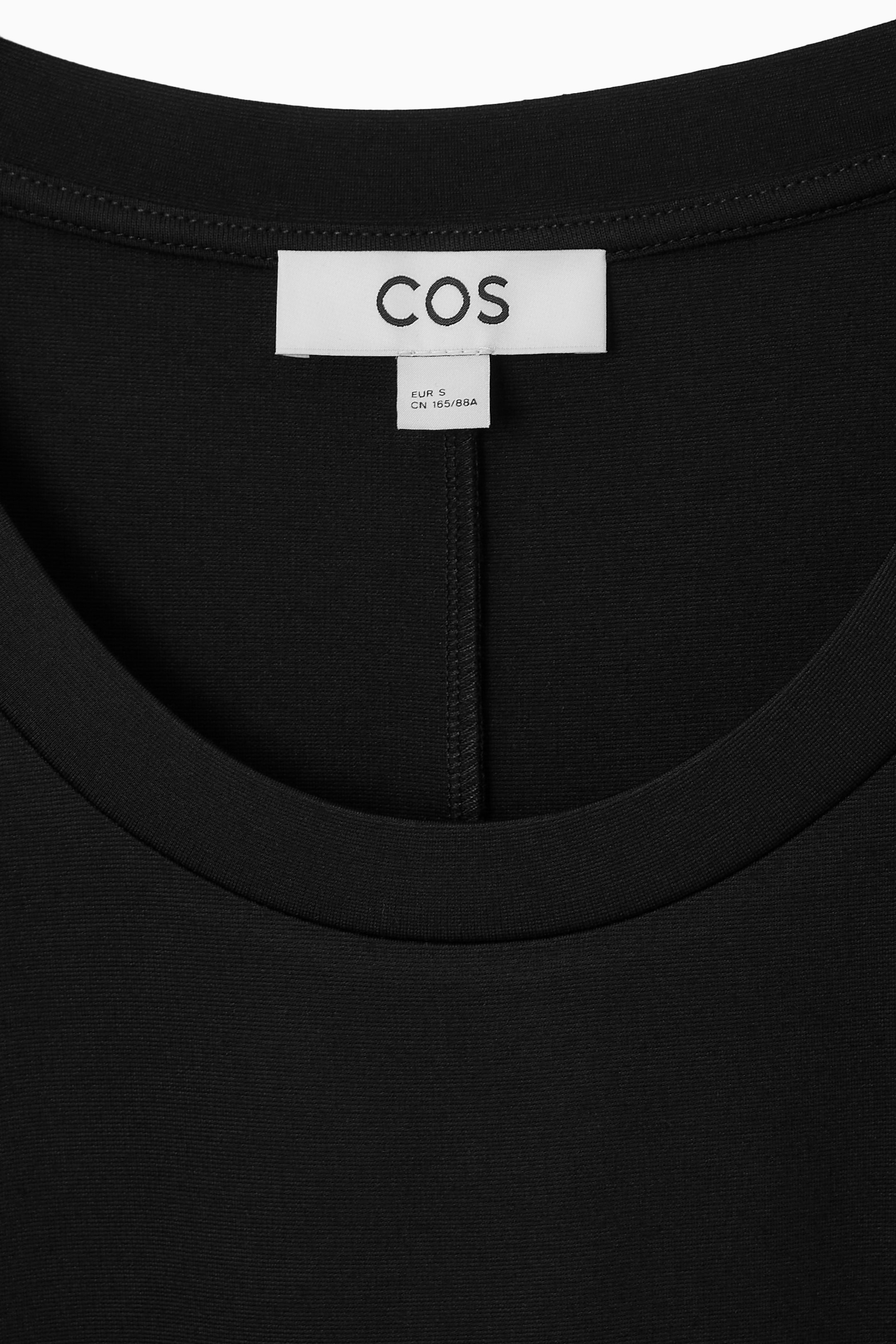 Grösseres Bild ansehen: DRAPIERTES T-SHIRT-KLEID IN MINILÄNGE - SCHWARZ - DAMEN | H&M CH 2