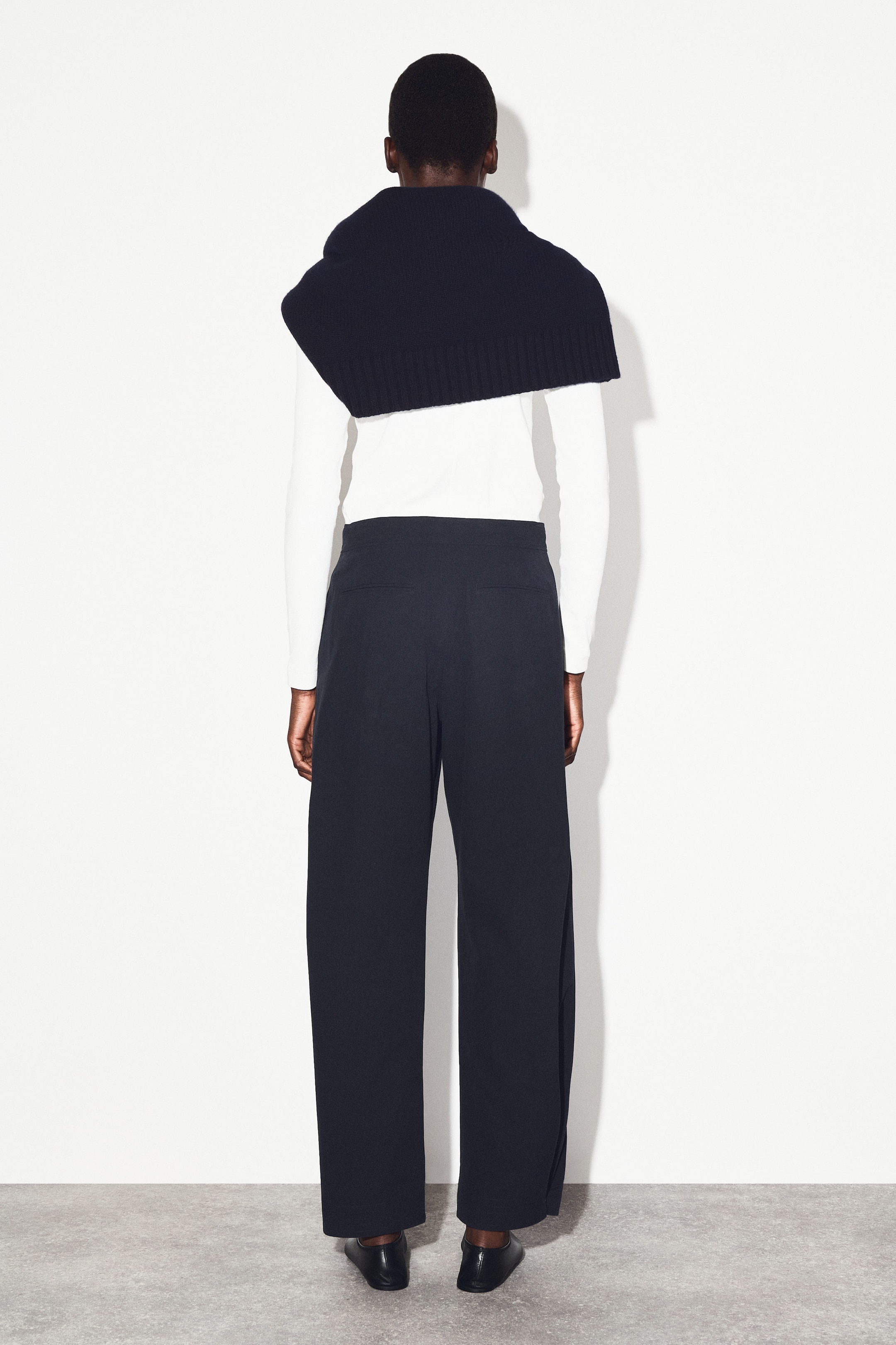PANTALONI BARREL IN COTONE PIMA