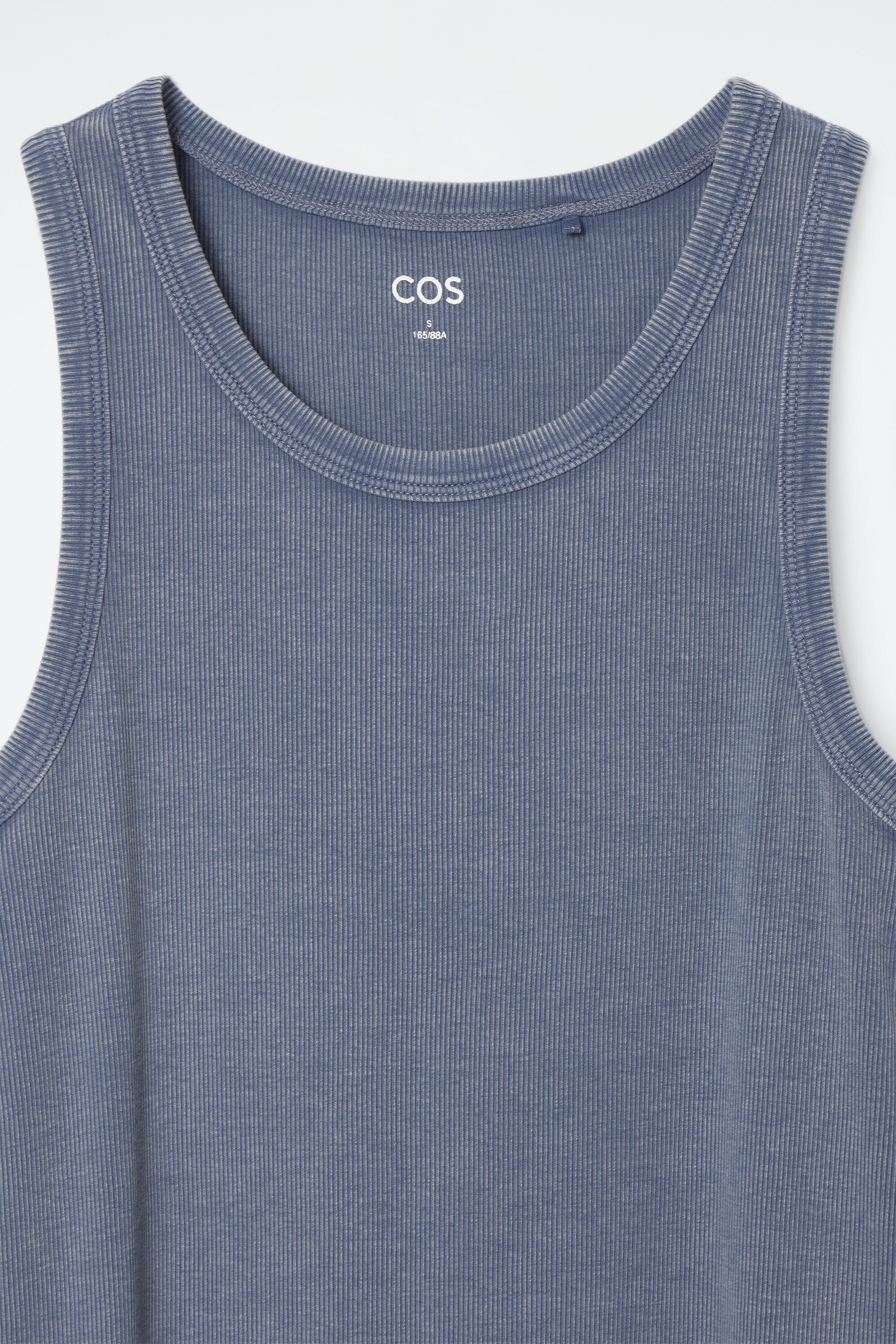 トップス trhko___0 RIBBED TUBE DRESS - STEEL BLUE | COS