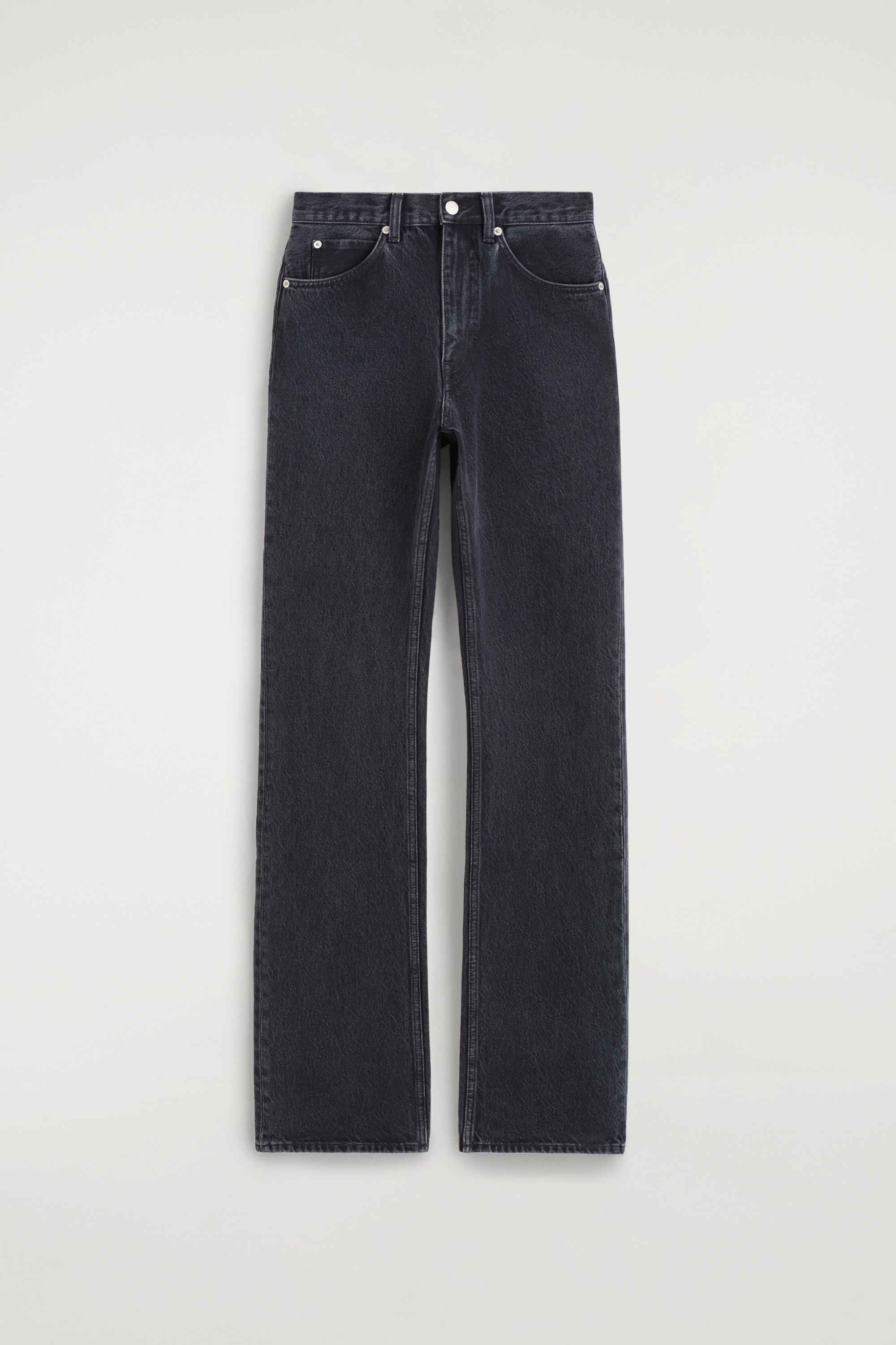 Valley jeans met uitlopende pijpen - ZWART