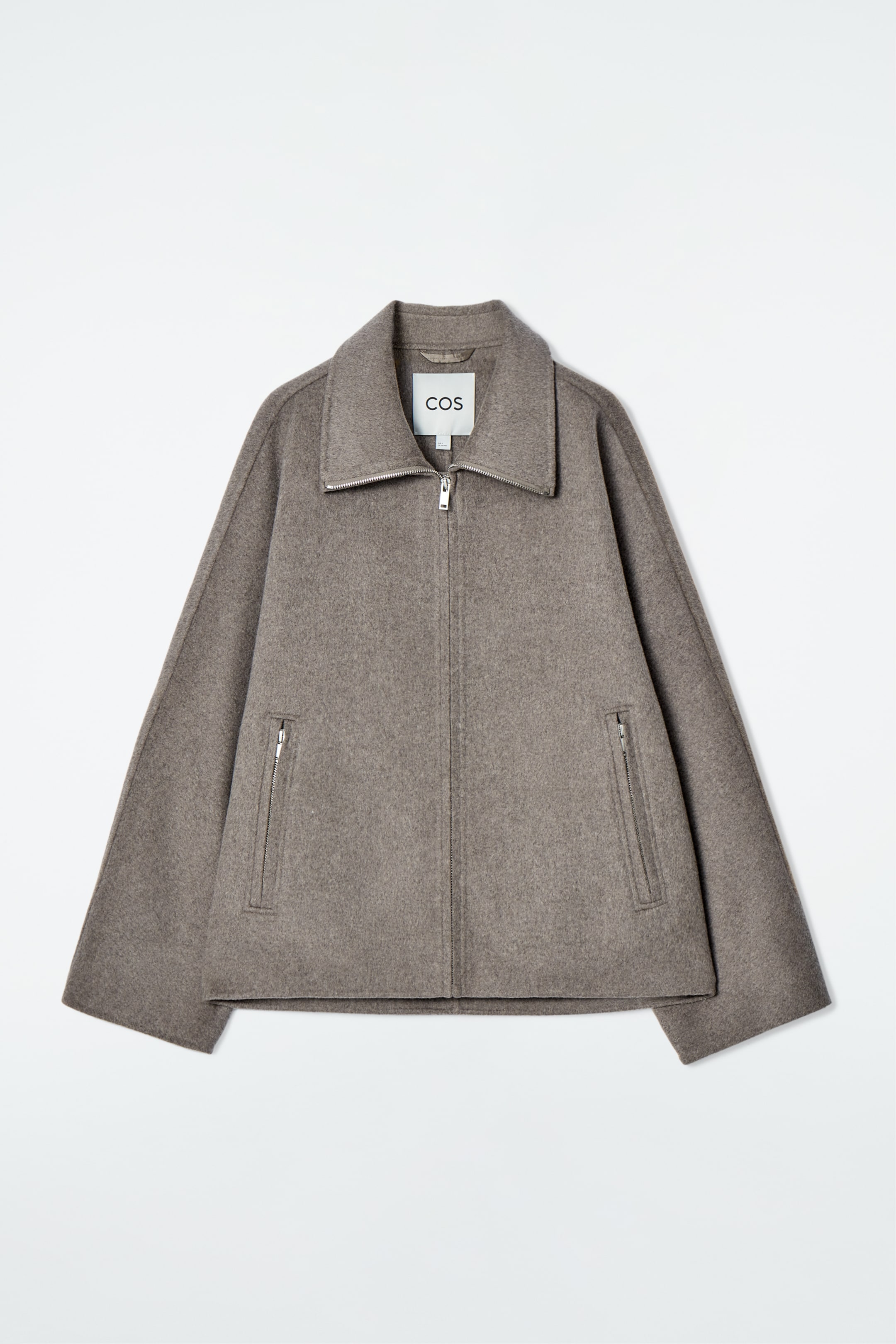 Agrandir l'image: VESTE OVERSIZE EN LAINE DOUBLE FACE - TAUPE - FEMME | H&M FR 1