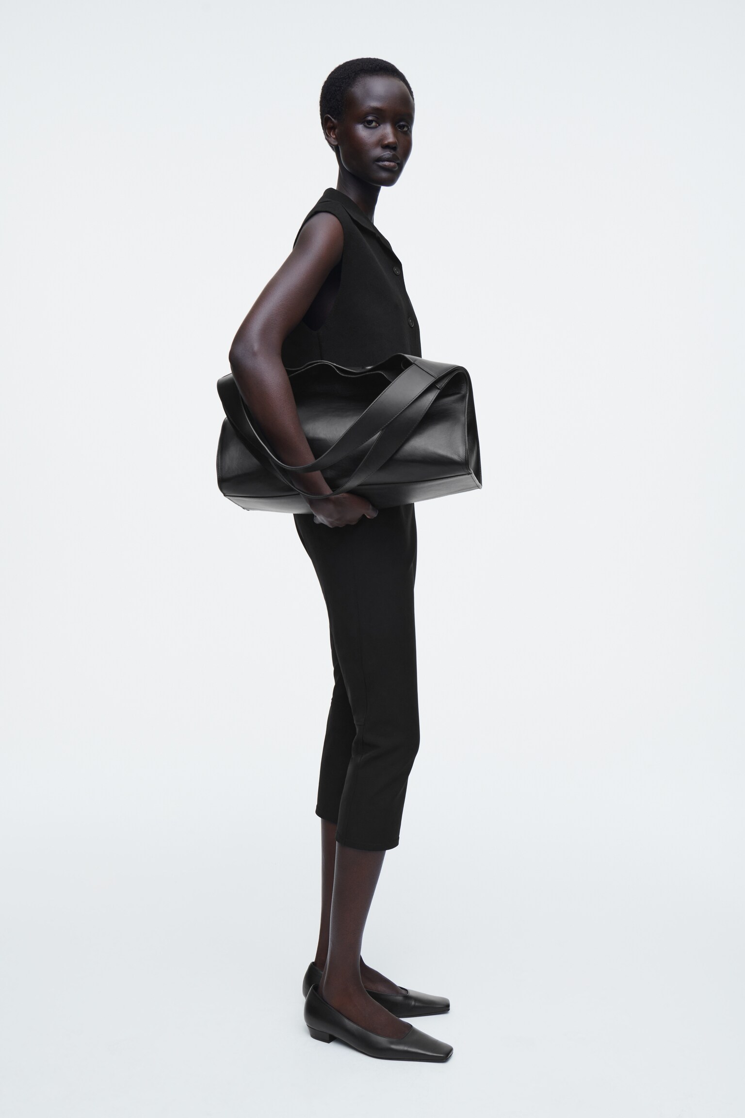 PANTALON CAPRI SLIM - NOIR - 6