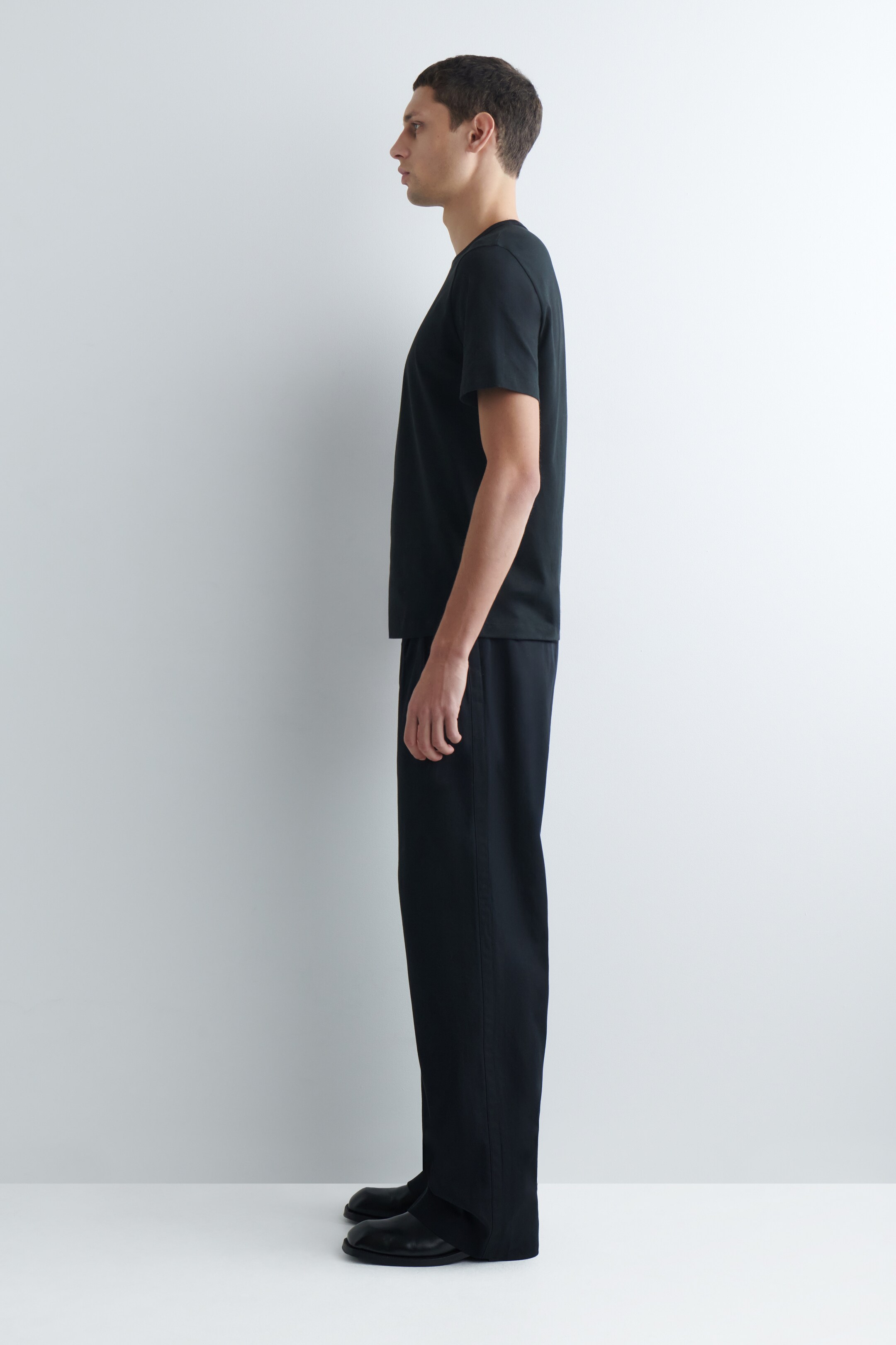 Grotere afbeelding bekijken: brushed-katoenen t-shirt - ZWART - HEREN | H&M NL 3