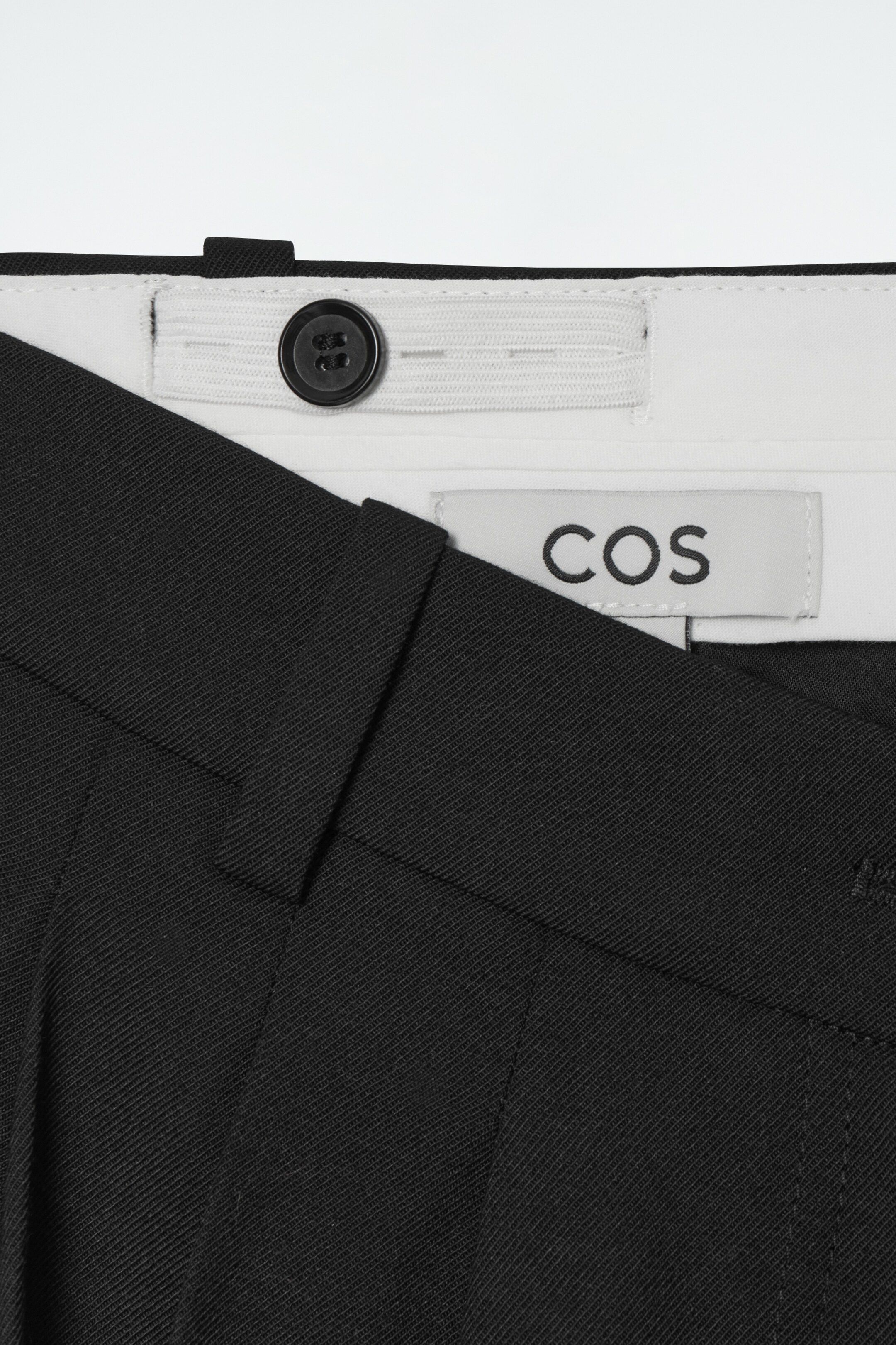 View larger image: PLEATED BARREL-LEG WOOL TROUSERS - BLACK - Ladies | H&M GB 7