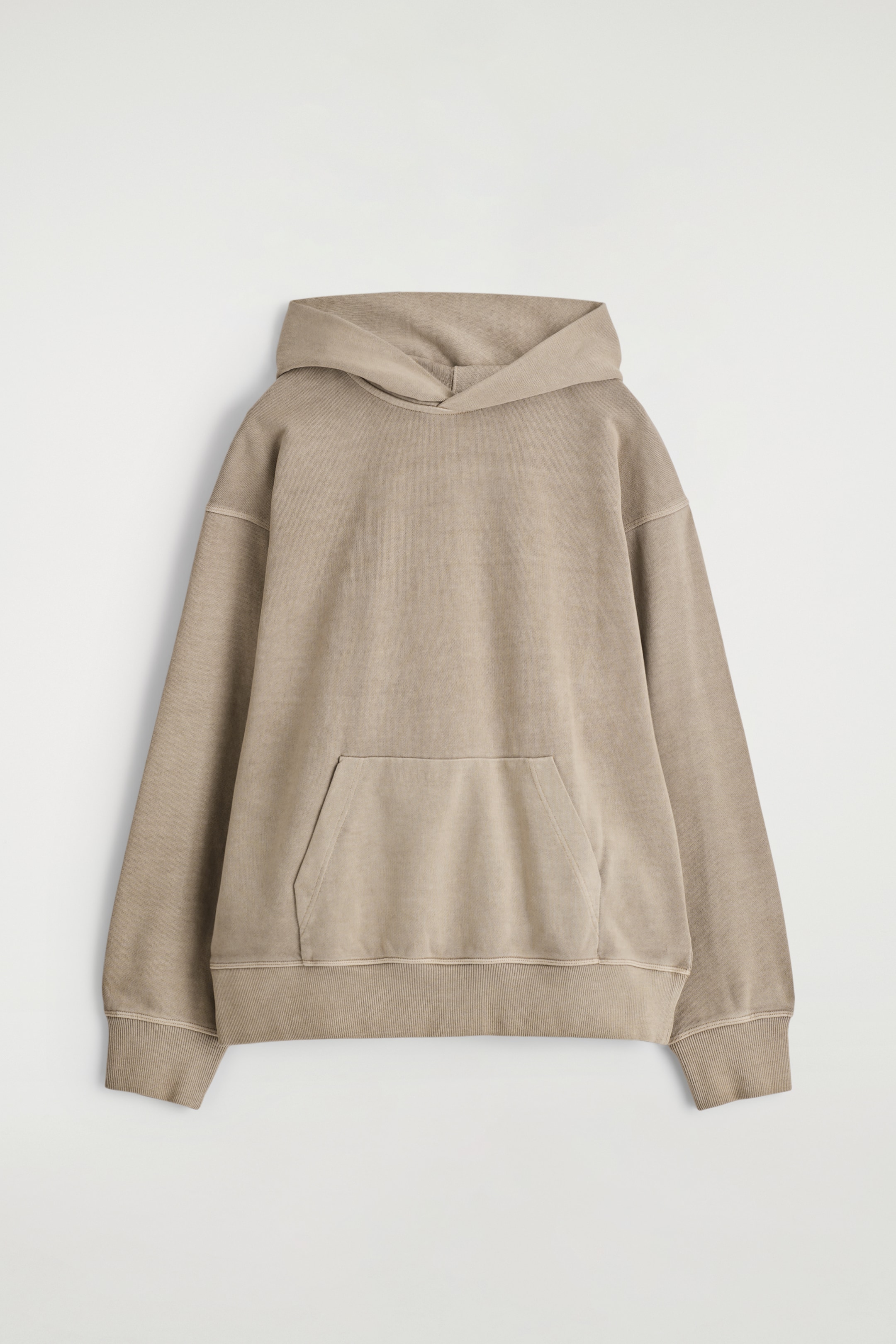 View larger image: WASHED COTTON-JERSEY HOODIE - MOLE - Men | H&M GB 6