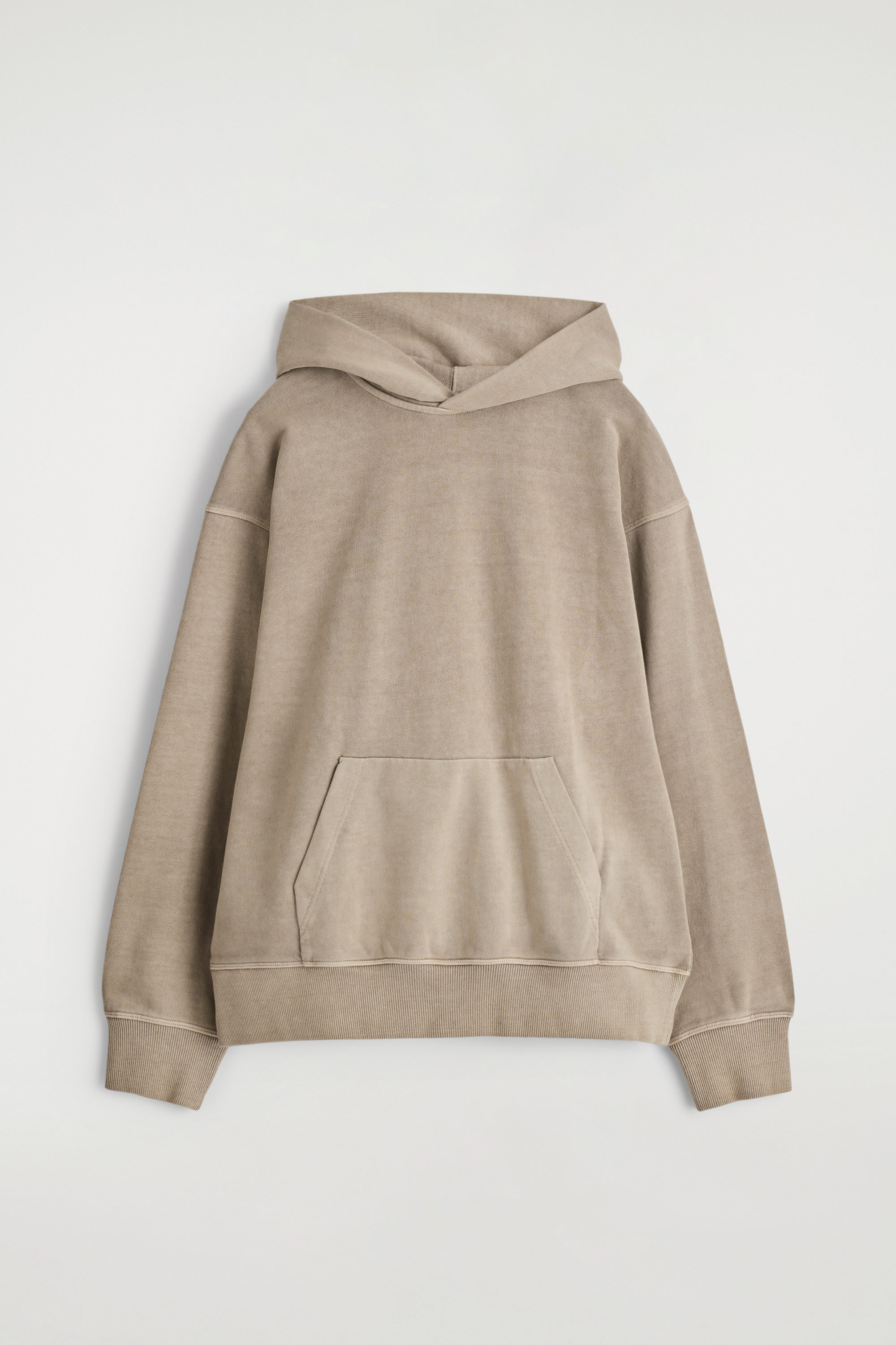 【IONSEOUL】Roan Dirty Knit Hoodie 5JH258 WASHED COTTON-JERSEY HOODIE - MOLE | COS