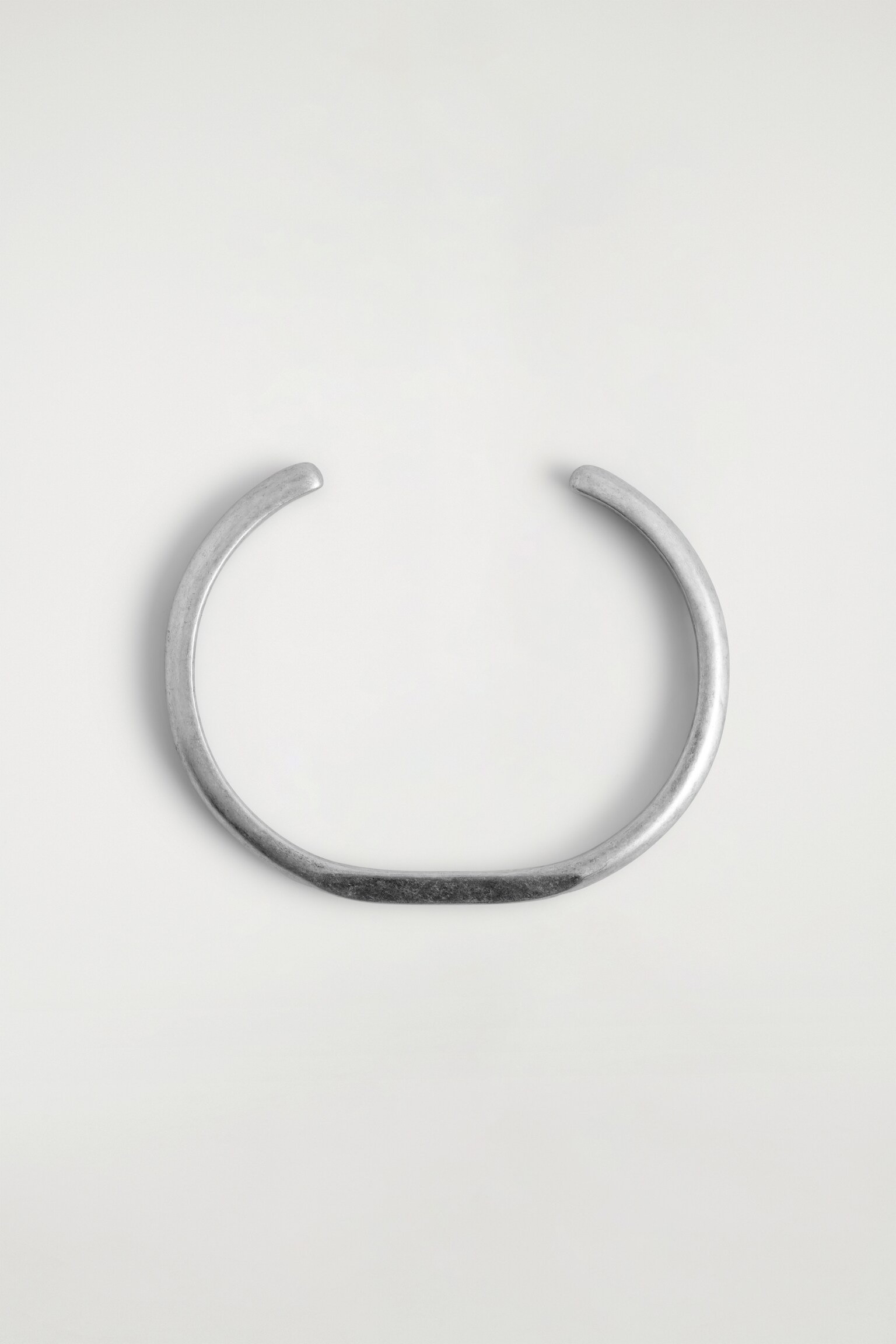 FACETED CUFF - SILVER - 3
