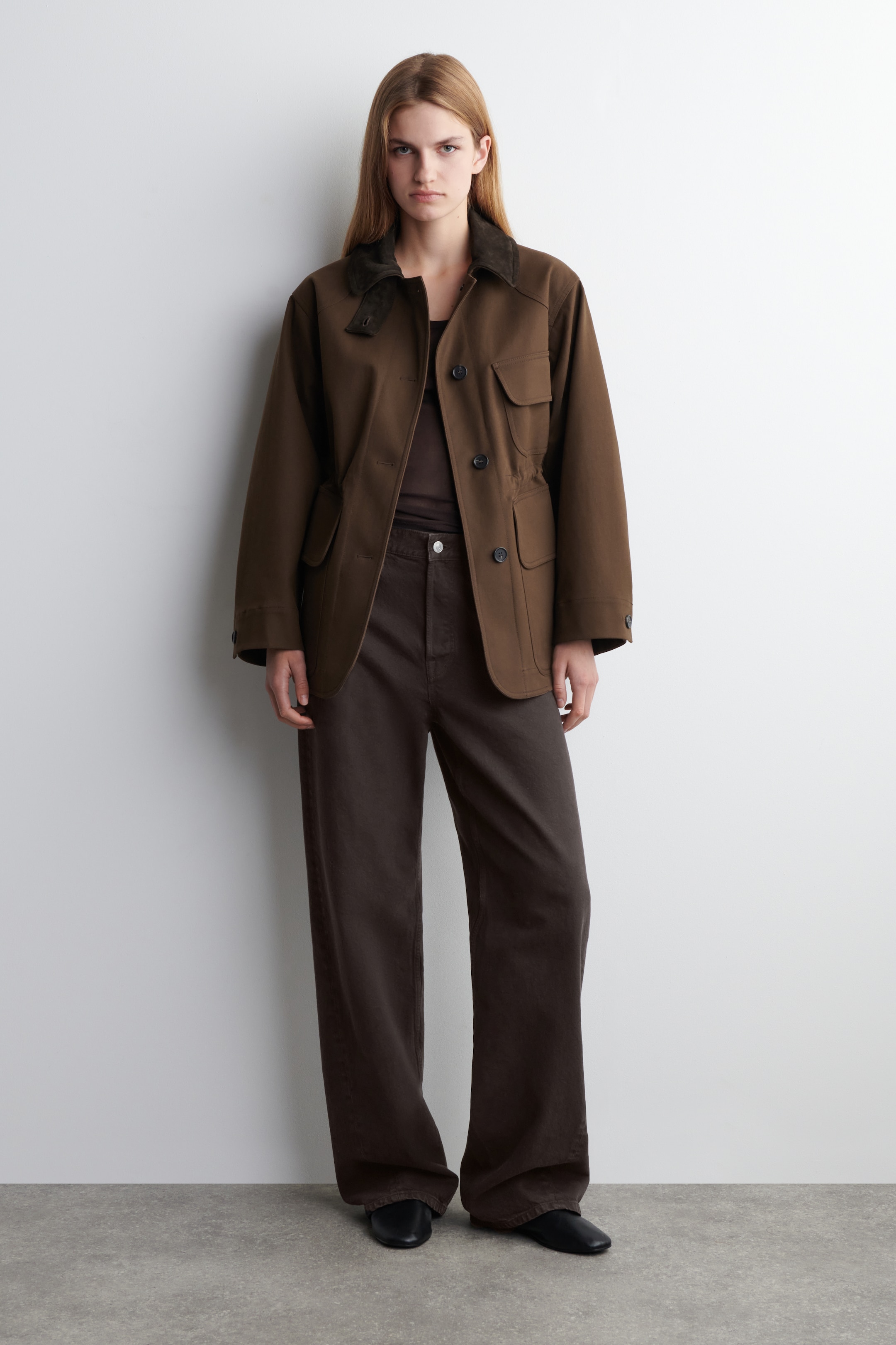 Ver imagen más grande: CHAQUETA DE ALGODÓN CON CUELLO DE ANTE - MARRÓN - MUJER | H&M ES 2