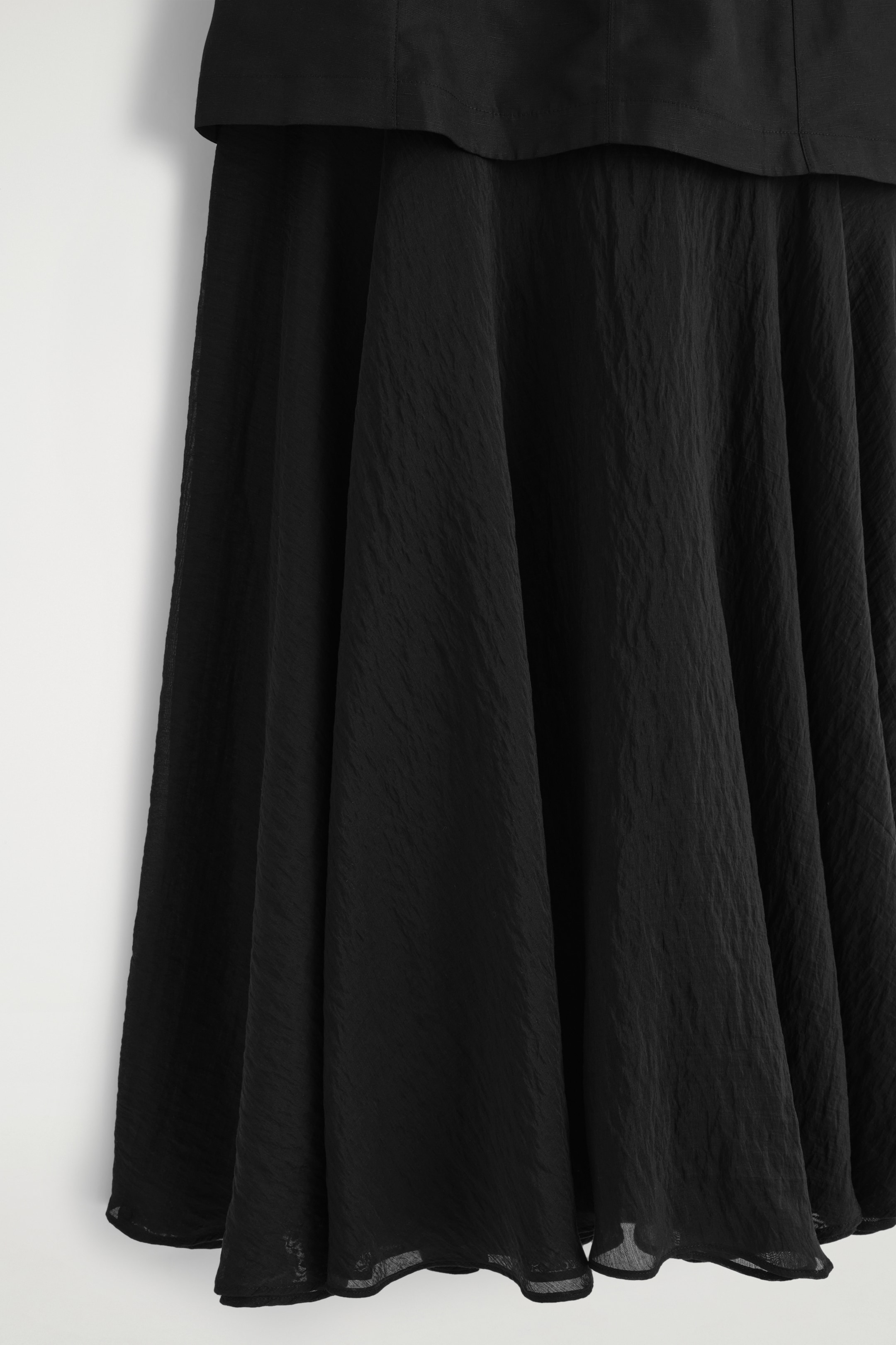 Visualizza immagine più grande: ABITO MIDI CON BALZA EFFETTO SOVRAPPOSTO - NERO - DONNA | H&M IT 6