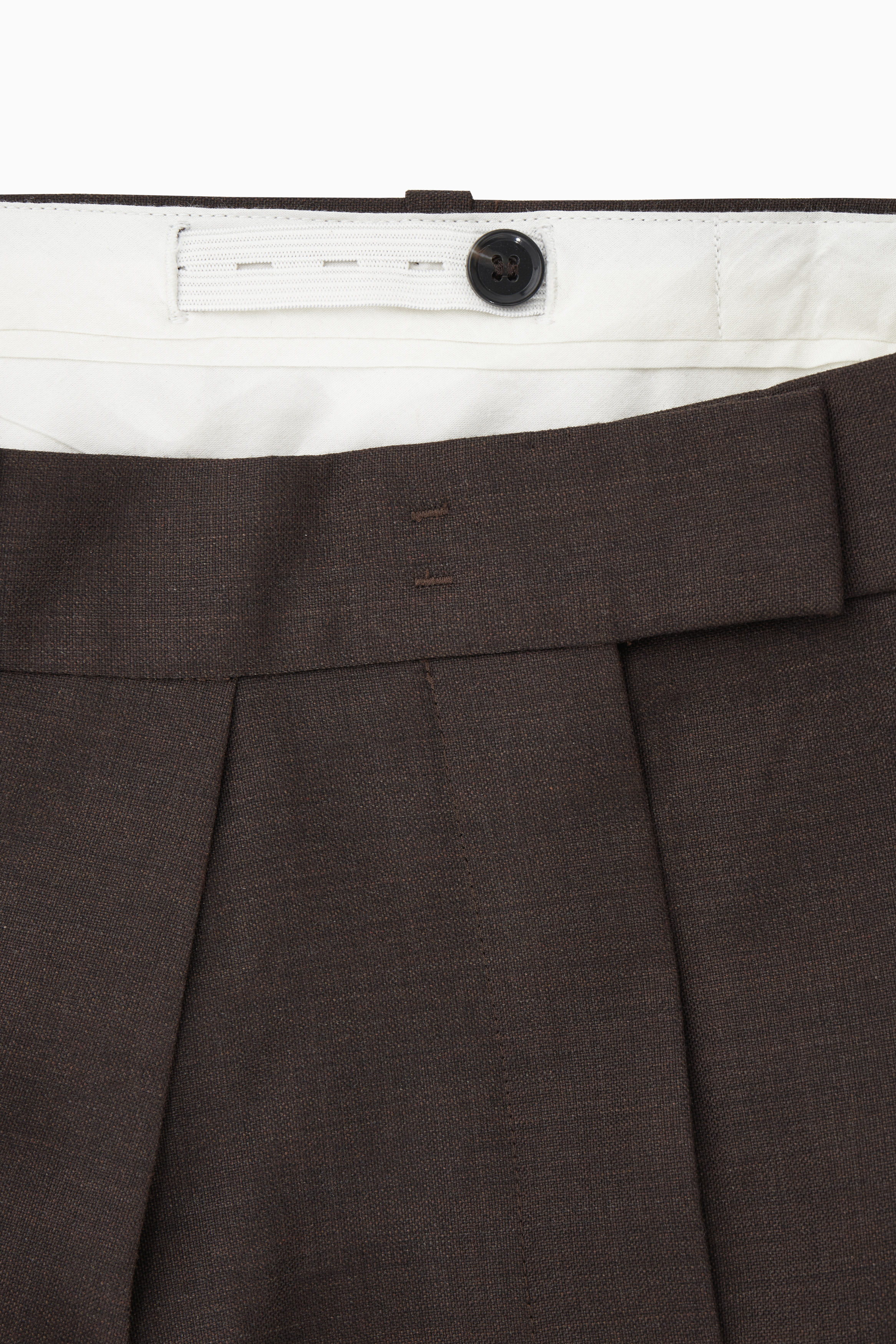パンツ everyone wool adjustable trousers BROWN COS Women's Formal Wool Cashmere Trousers Tapered Khaki