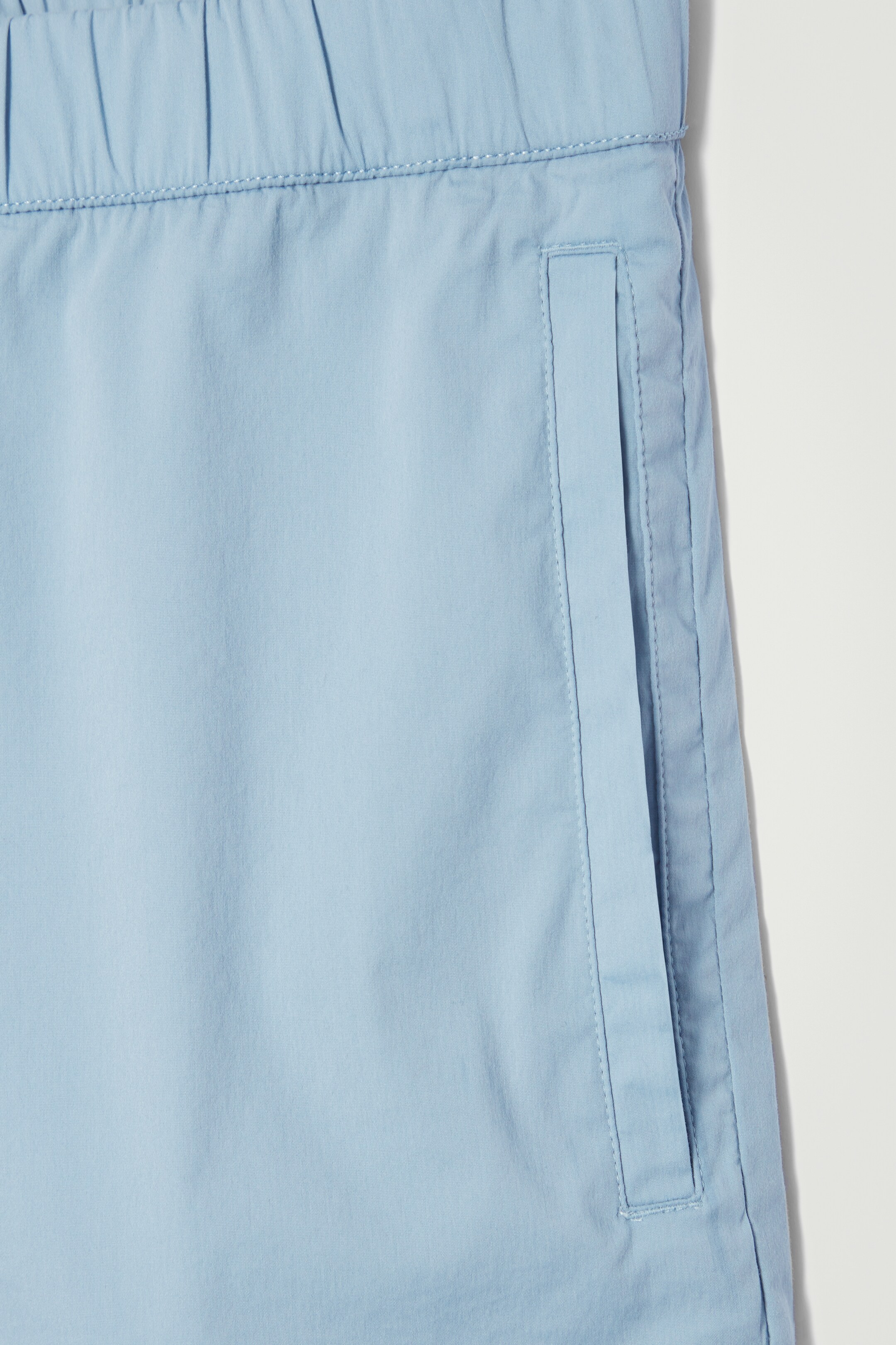 View larger image: ELASTICATED COTTON-BLEND SHORTS - SKY BLUE - Men | H&M GB 2