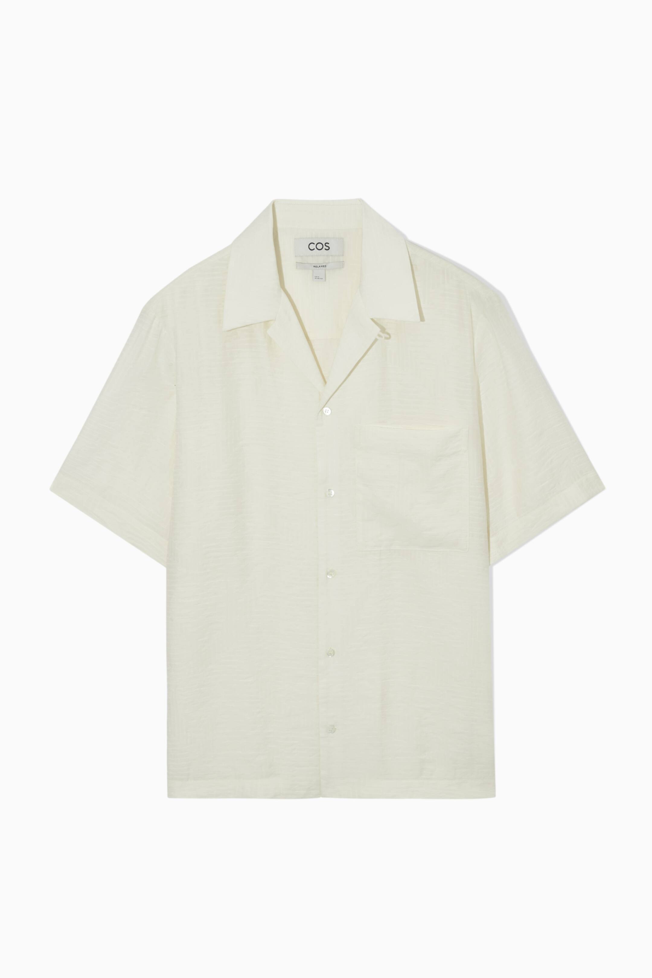 View larger image: RELAXED TEXTURED SHORT-SLEEVED SHIRT - WHITE - Men | H&M GB 1