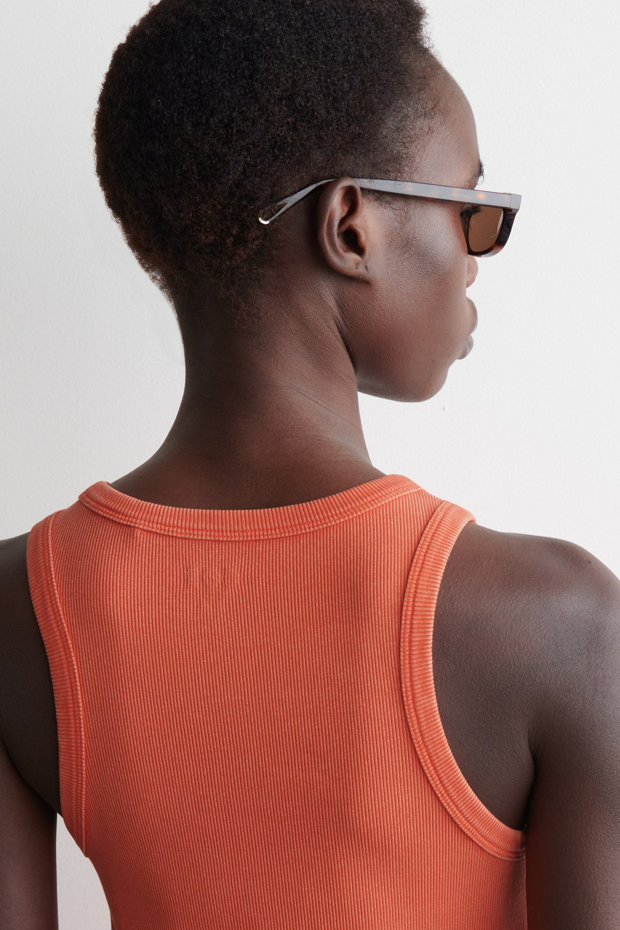 Agrandir l'image: ROBE MOULANTE CÔTELÉE - ORANGE - FEMME | H&M FR 5