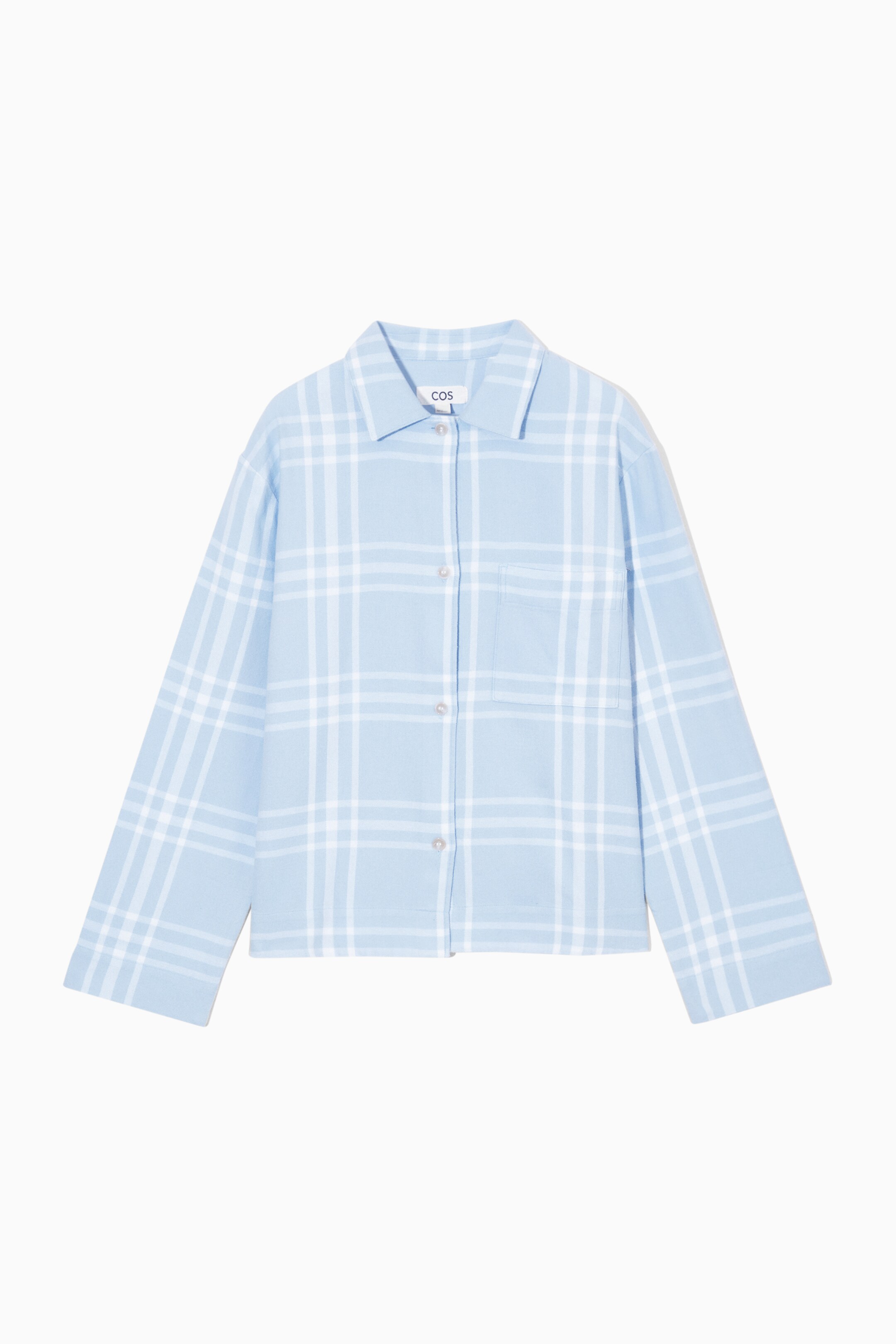 View larger image: CHECKED FLANNEL PYJAMA SET - LIGHT BLUE / WHITE / CHECKED - Ladies | H&M GB 1