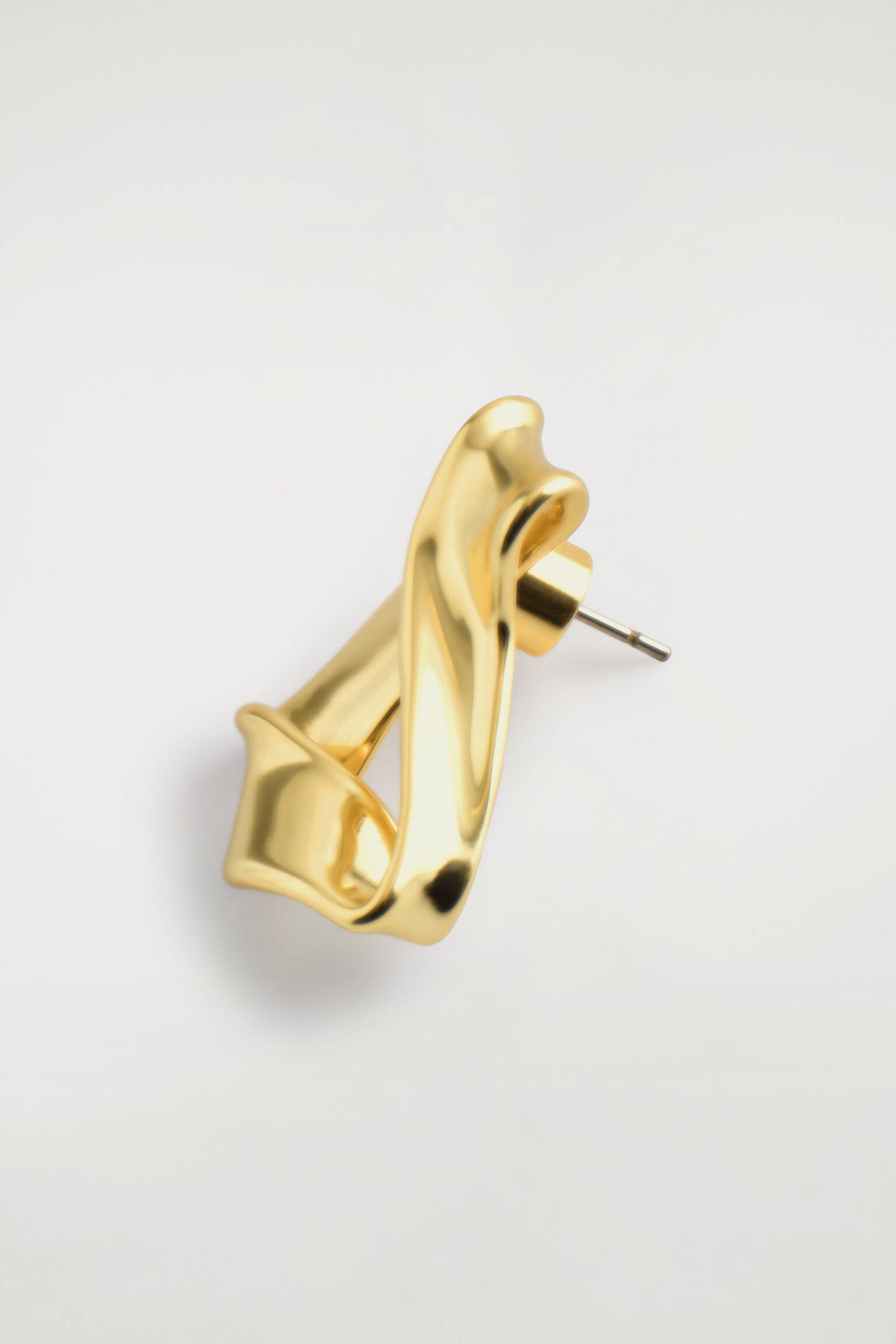 Oorstekers met gedraaid lint - GOUD/ZILVER - 4