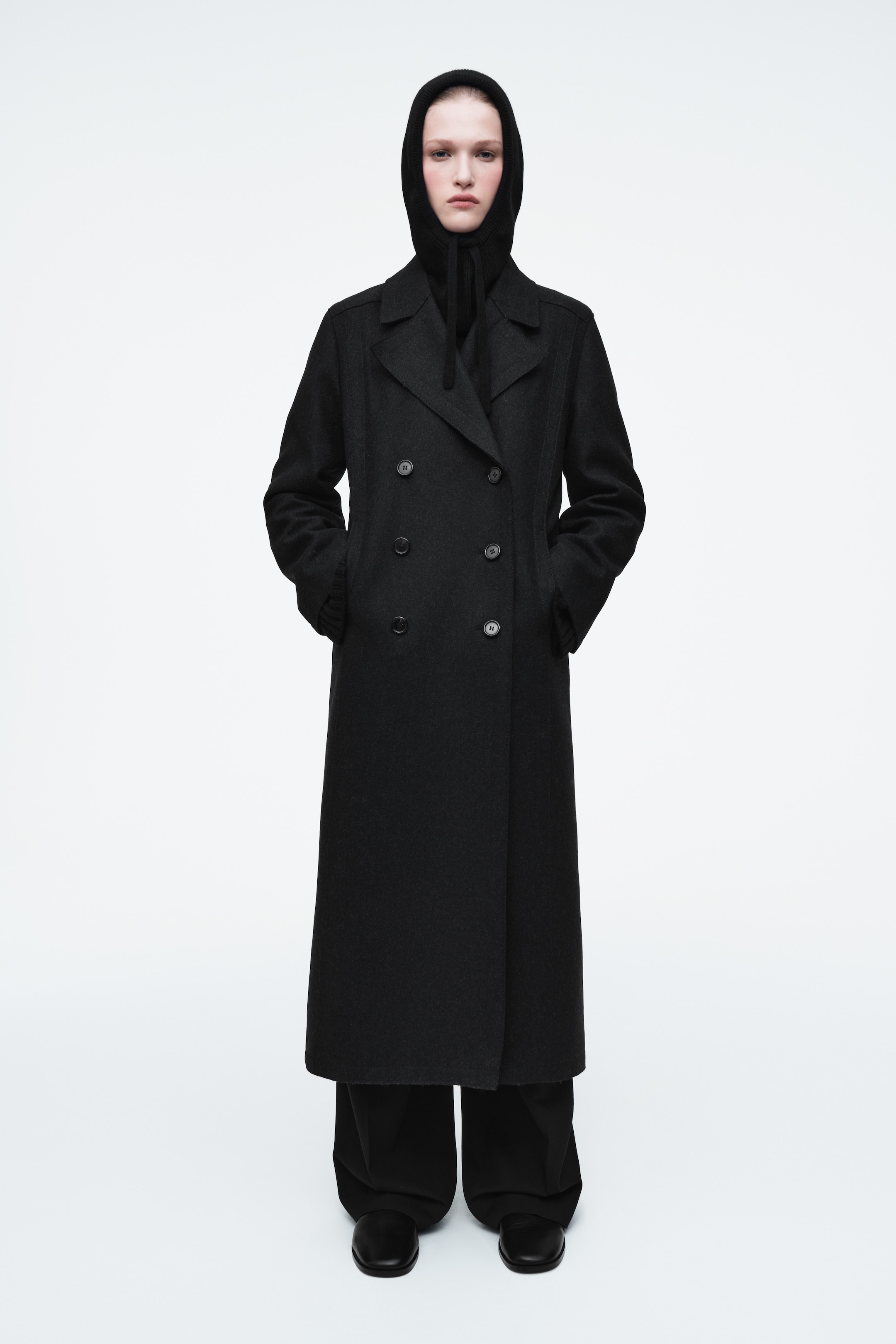 View larger image: RIBBED WOOL BALACLAVA - BLACK - Ladies | H&M GB 2