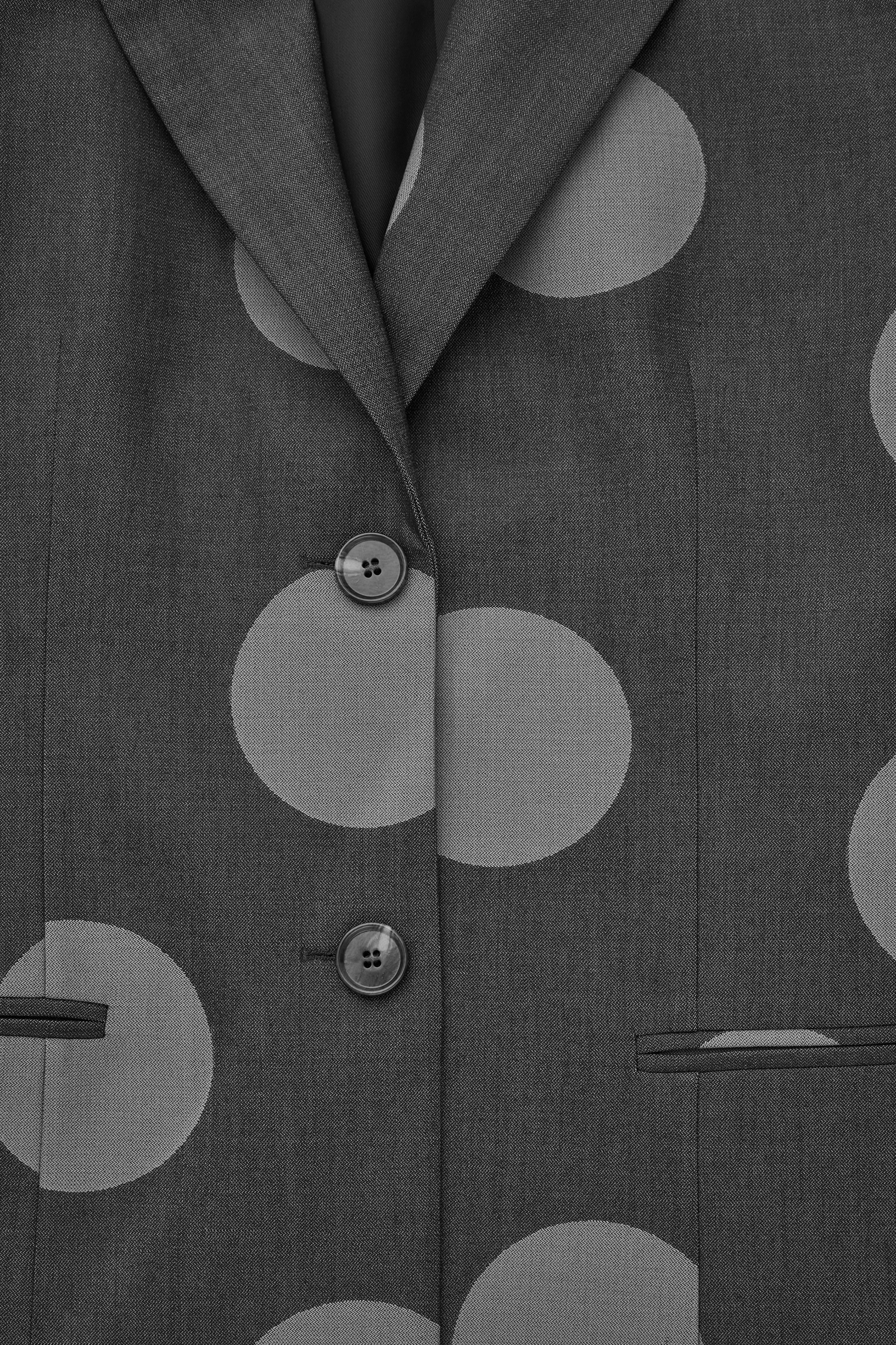 View larger image: OVERSIZED POLKA-DOT WOOL-BLEND BLAZER - GREY / POLKA DOT - Ladies | H&M GB 2