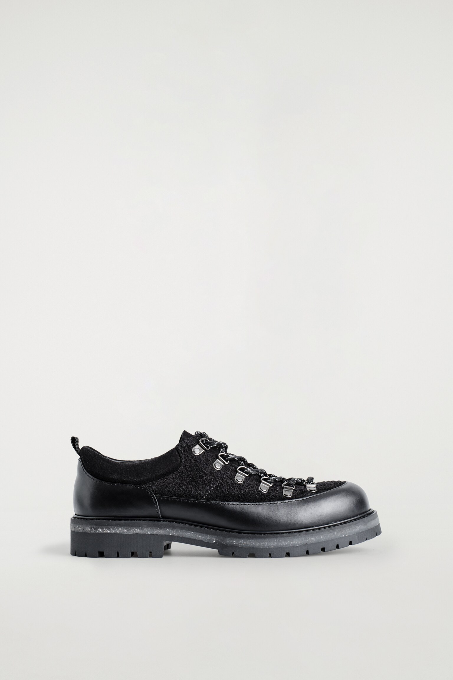 SOULIERS D'INSPIRATION RANDONNÉE EN CUIR - NOIR - 2
