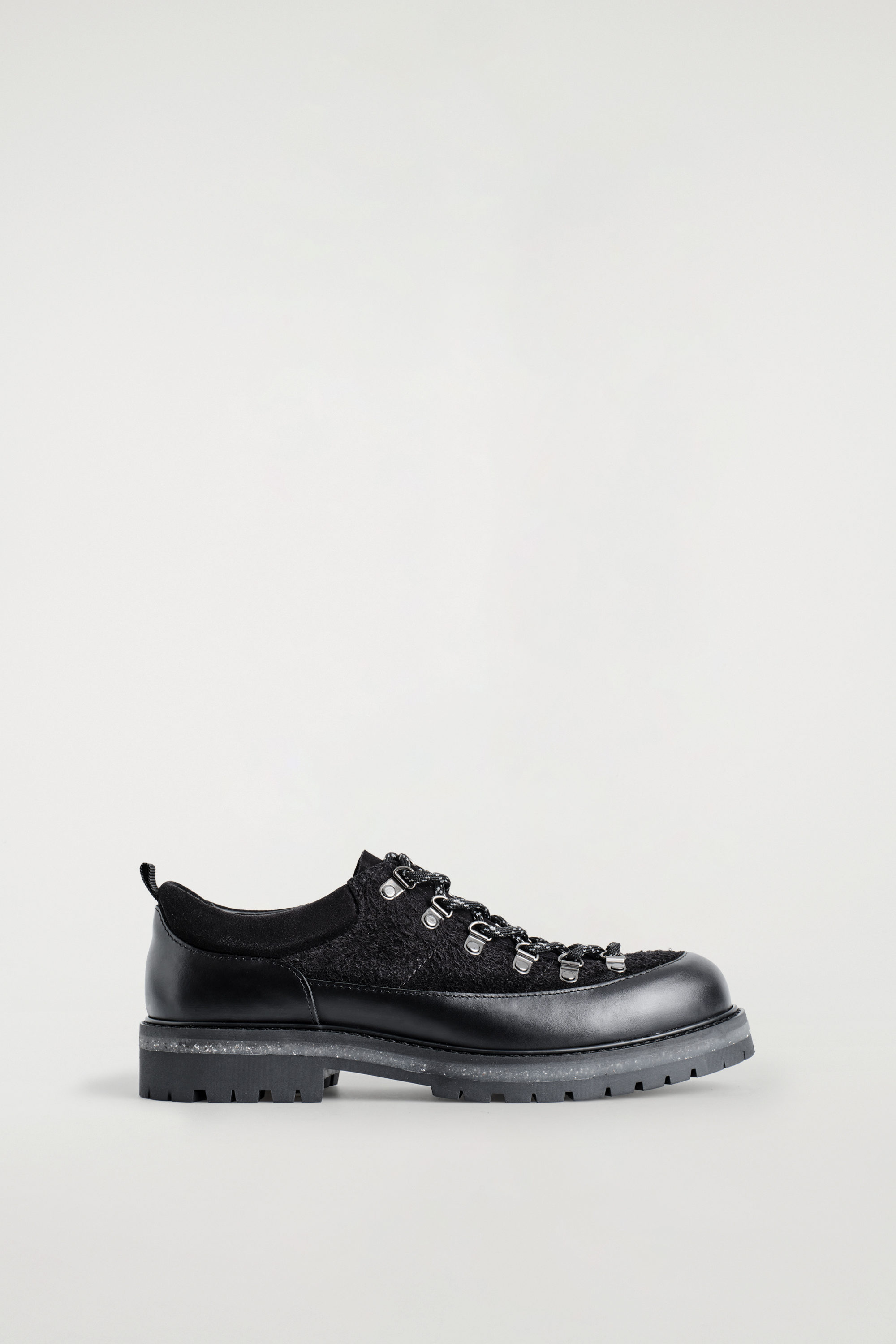 CHUNKY LEATHER DERBY SHOES - BLACK | COS