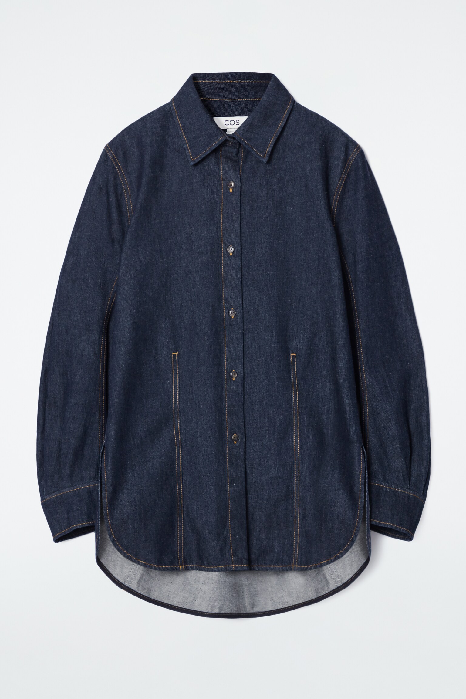 OVERSIZED DENIM SHIRT - INDIGO