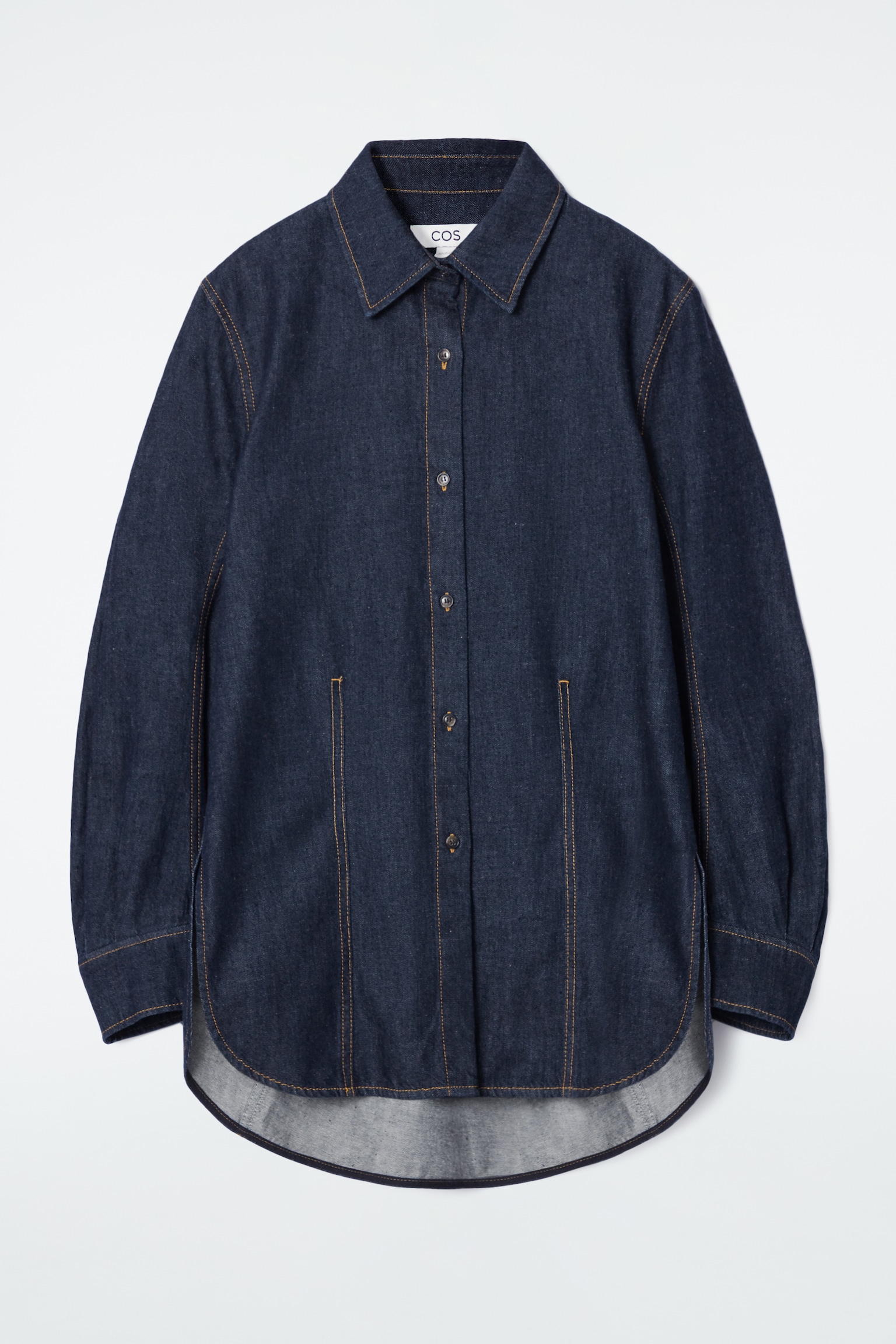 OVERSIZED DENIM SHIRT - INDIGO