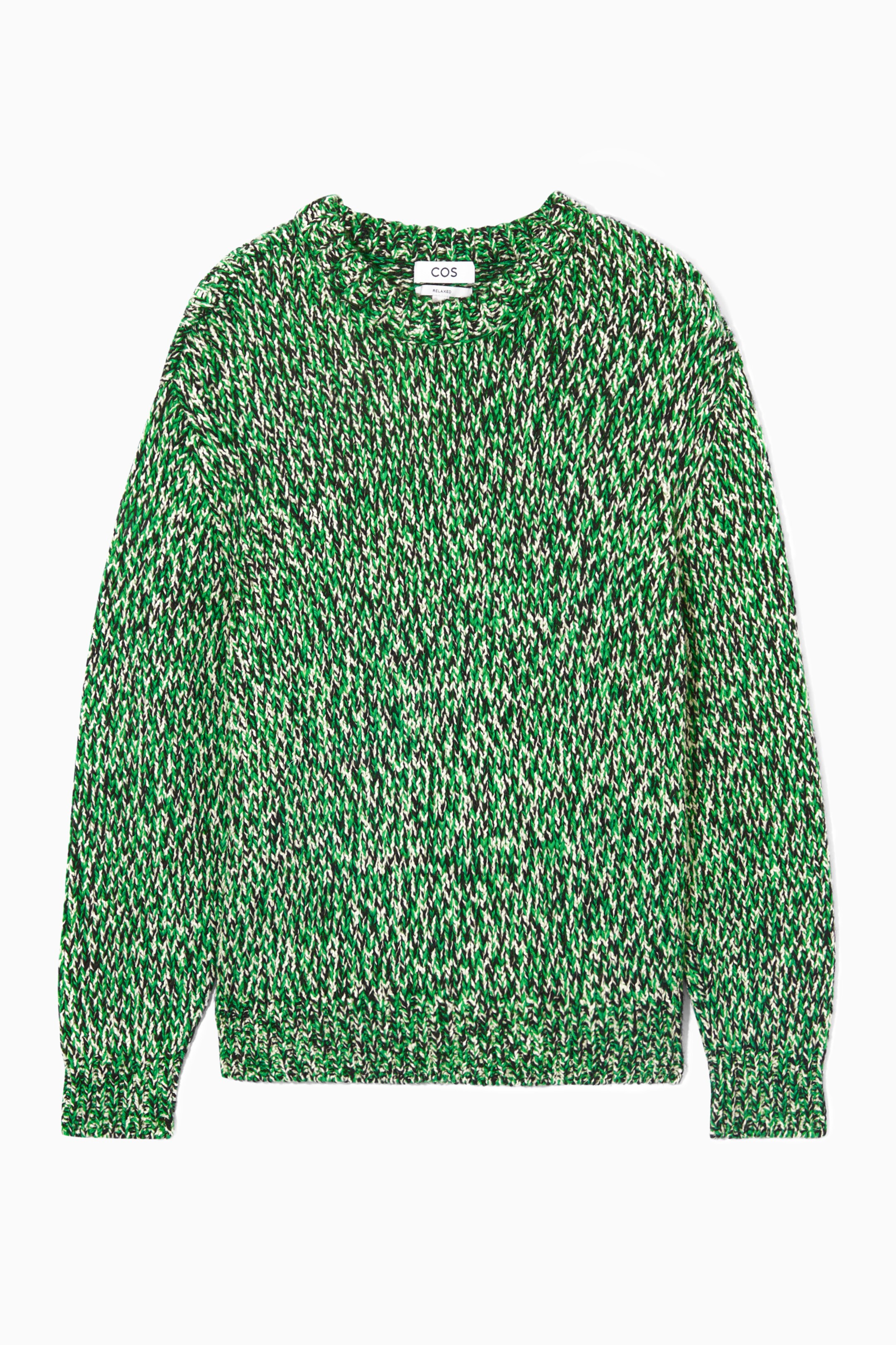 Grösseres Bild ansehen: DREIFARBIGER WOLLPULLOVER MIT RUNDHALSAUSSCHNITT - GRÜN/SCHWARZ/WEISS - HERREN | H&M CH 1