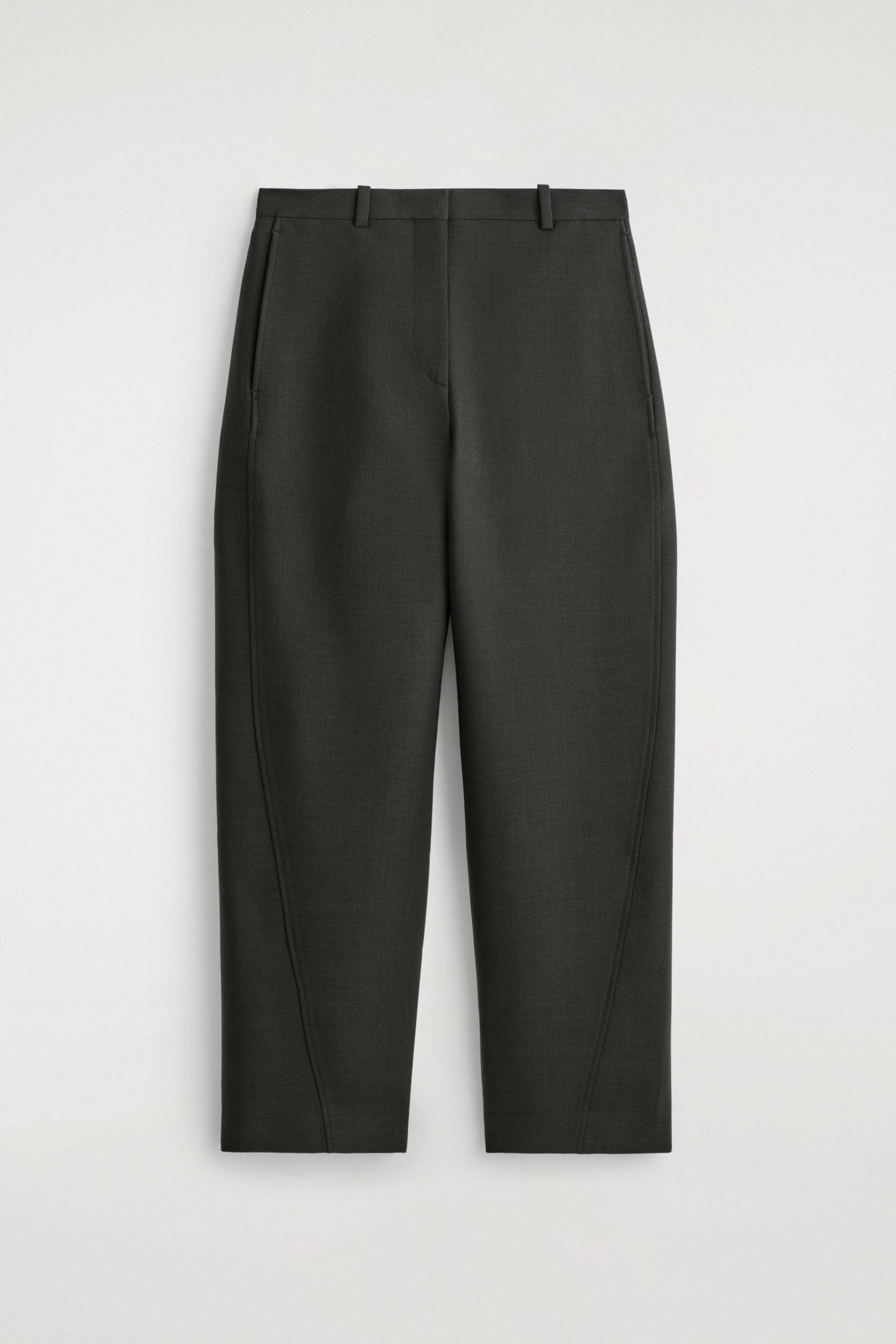 WRAP-FRONT LINEN JUMPSUIT - BLACK | COS
