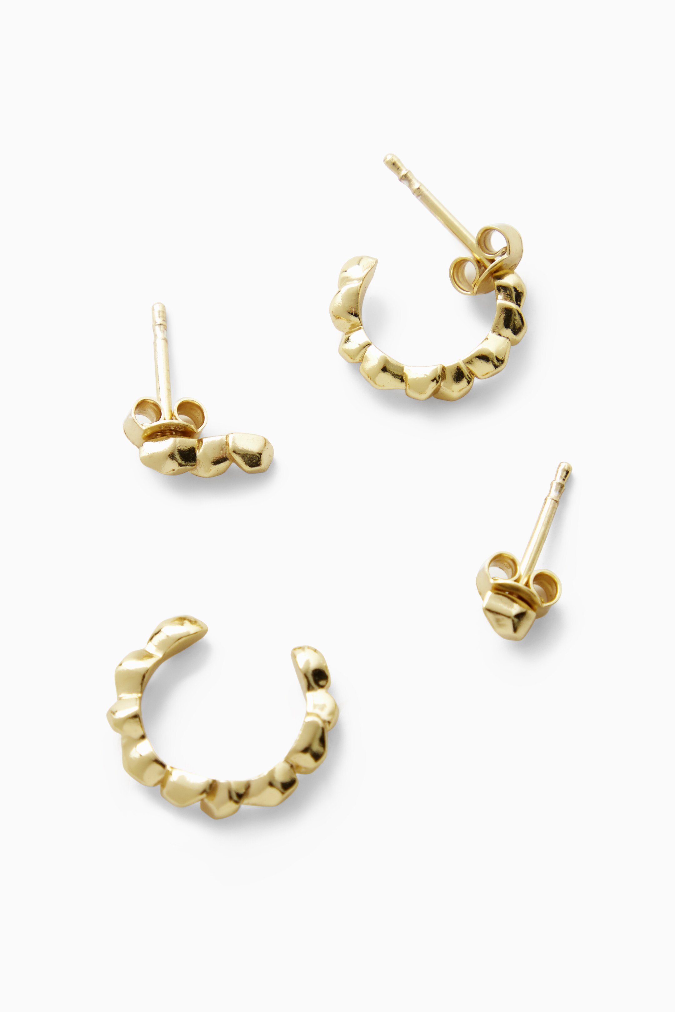 Se større billede: SET OF FOUR GOLD-PLATED EARRINGS - GOLD - DAME | H&M DK 2