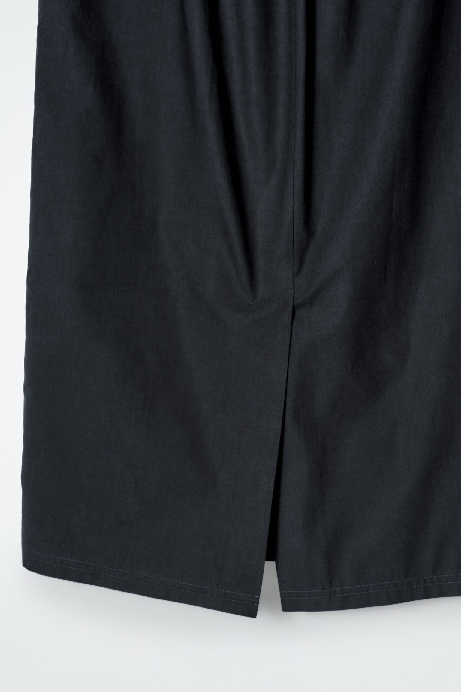 GONNA MIDI CON COULISSE IN COTONE - BLU NAVY/CREMA - 6