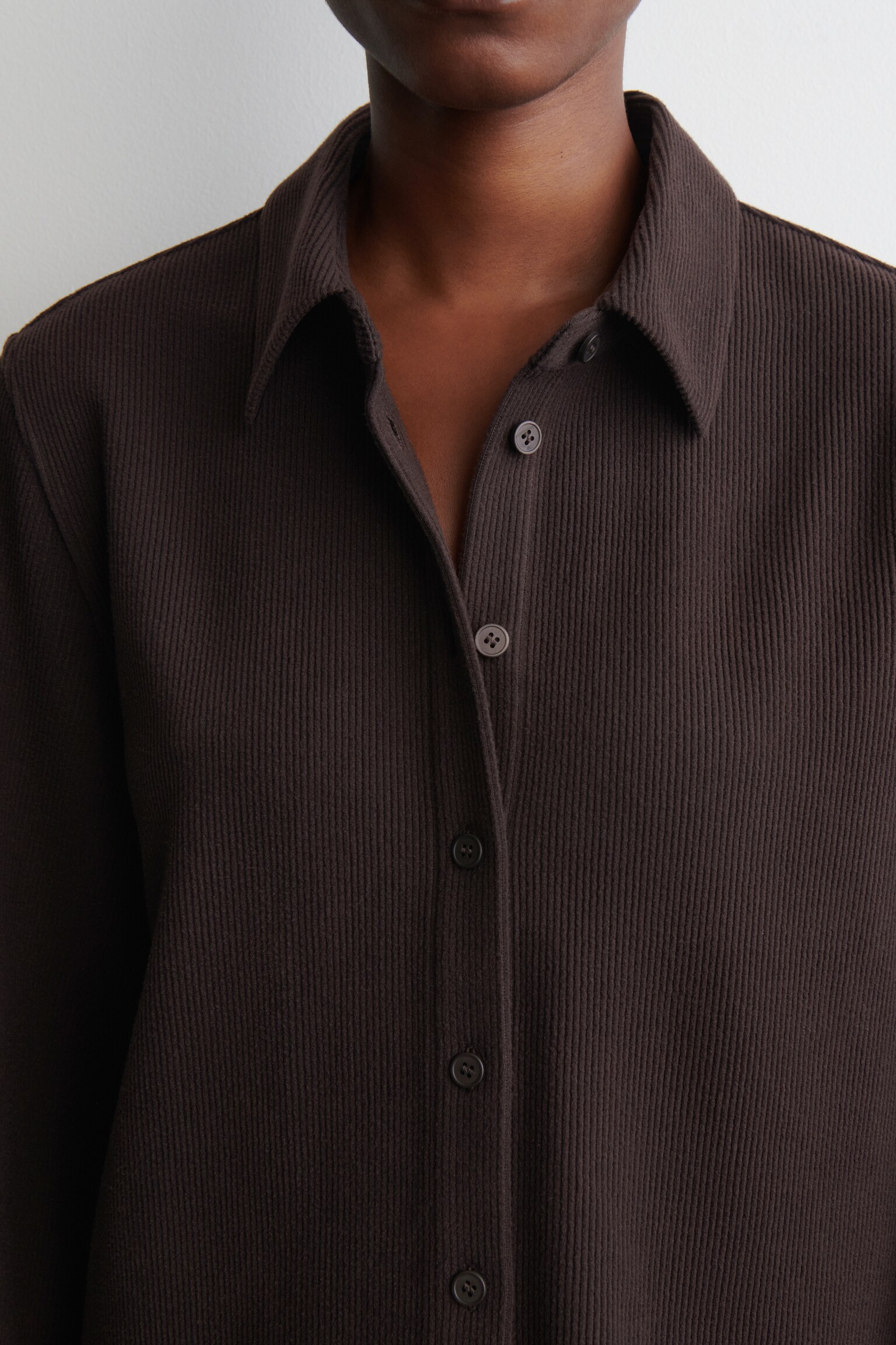 CAMISA DE PANA - MARRÓN OSCURO - 4