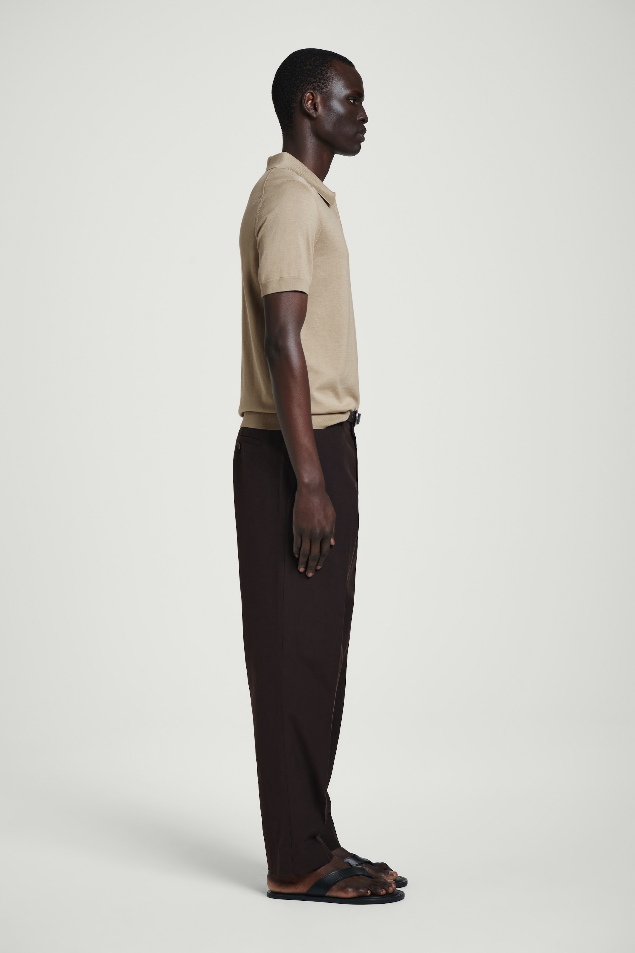 Ver imagen más grande: POLO CON CREMALLERA EN PUNTO DE SEDA - TOPO - HOMBRE | H&M ES 5