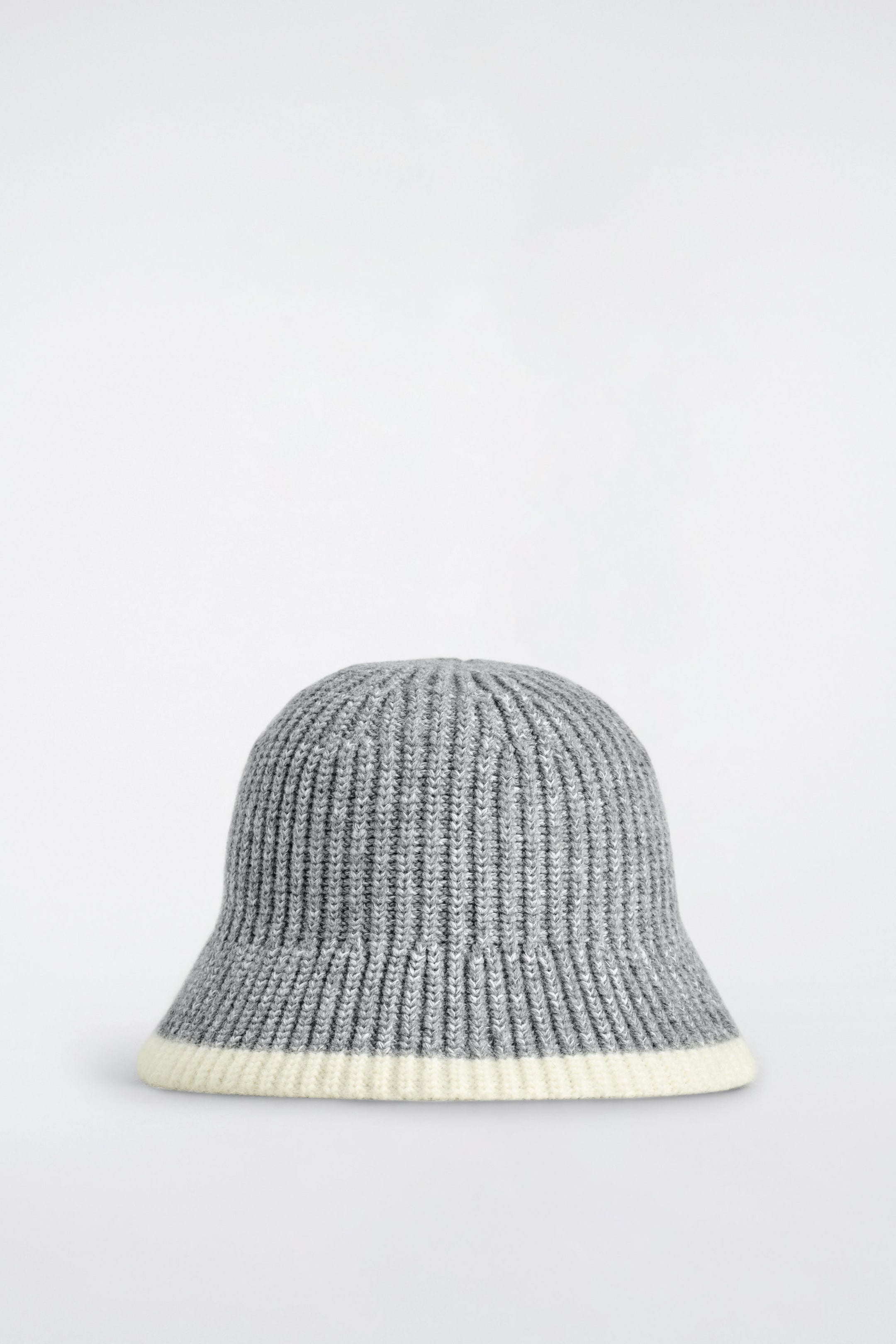 CONTRAST-TIPPED WOOL-MOHAIR BUCKET HAT